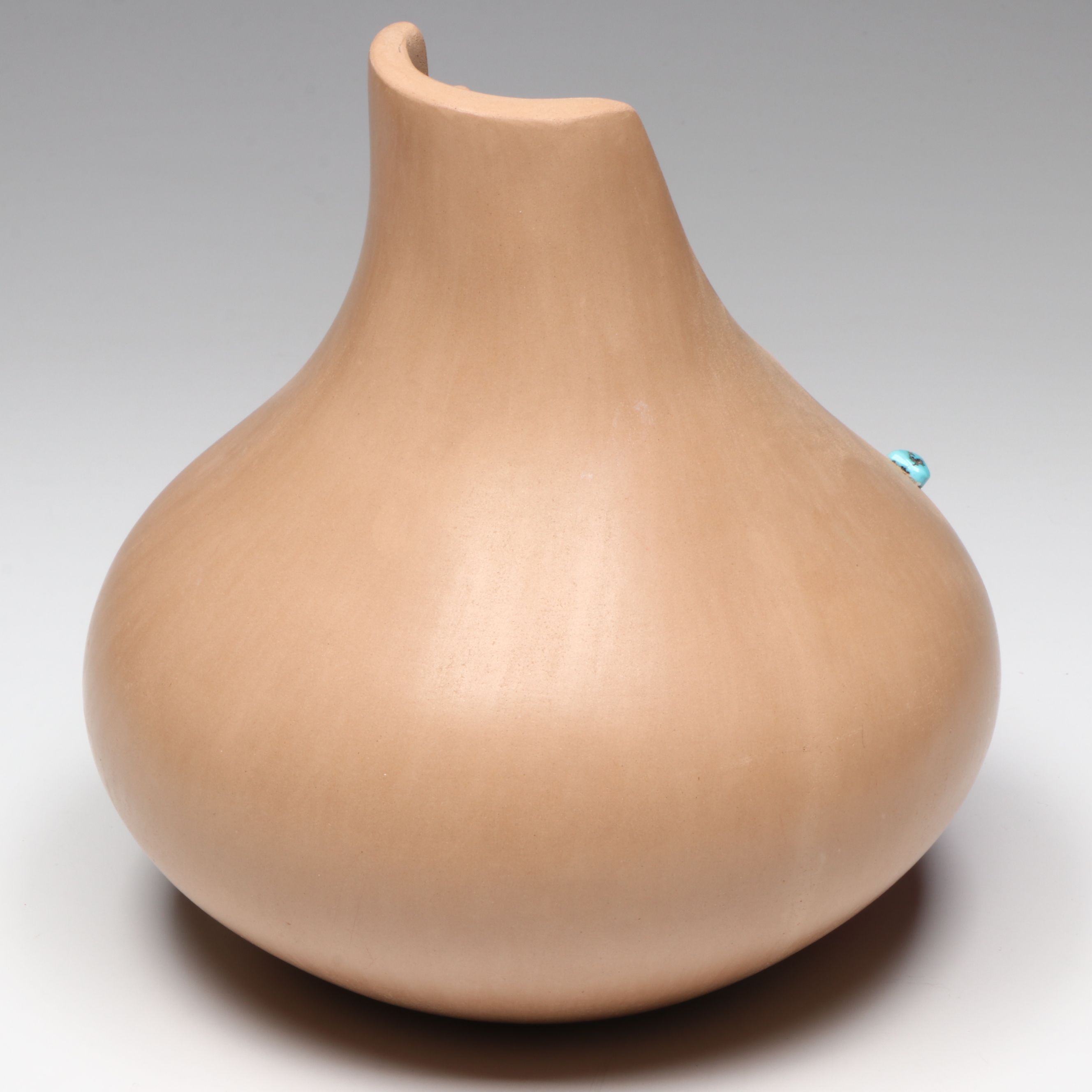 Marcella Yepa Jemez Pueblo Pottery Kiva Step Vase