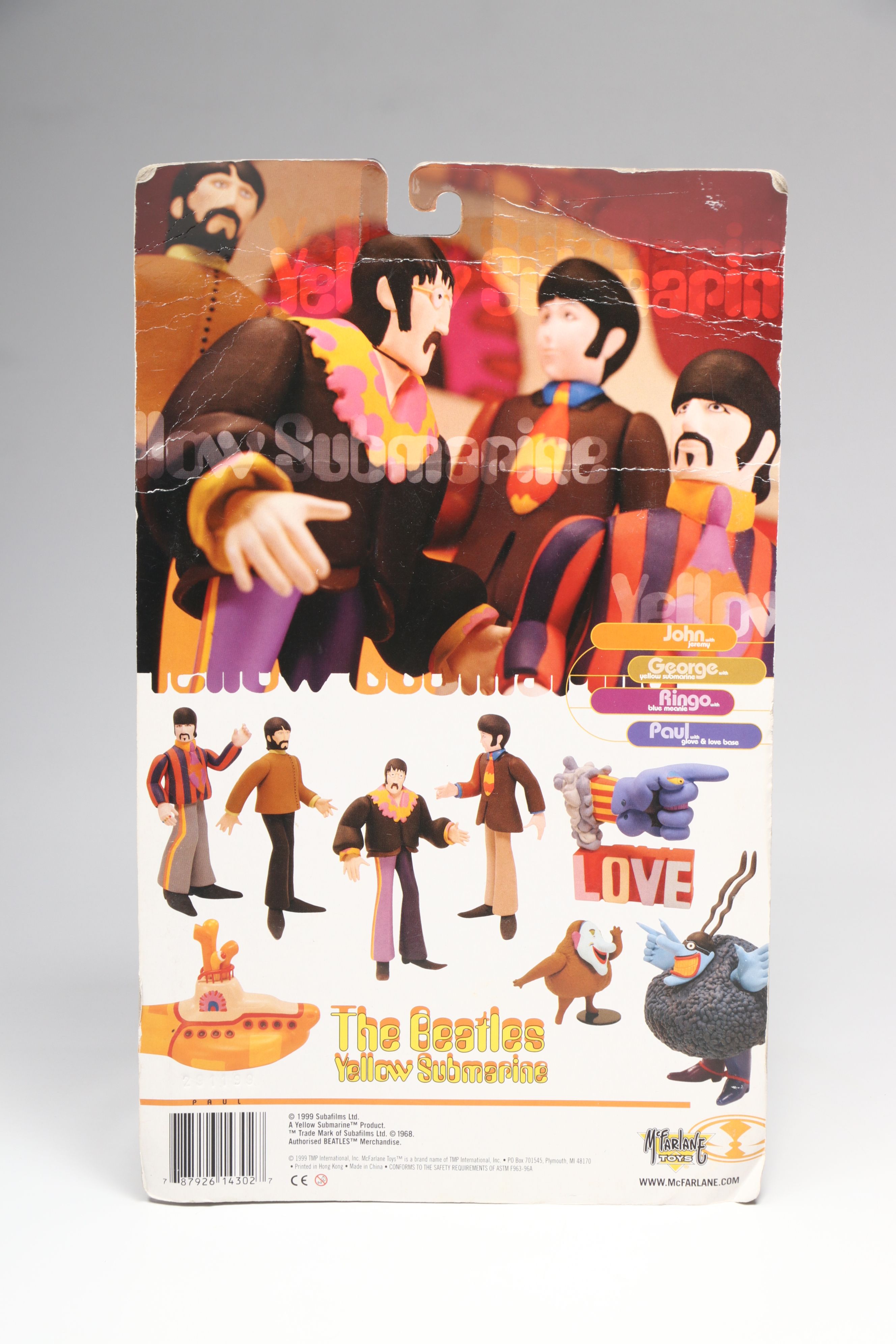 McFarlane Toys "The Beatles Yellow Submarine" Action Figures
