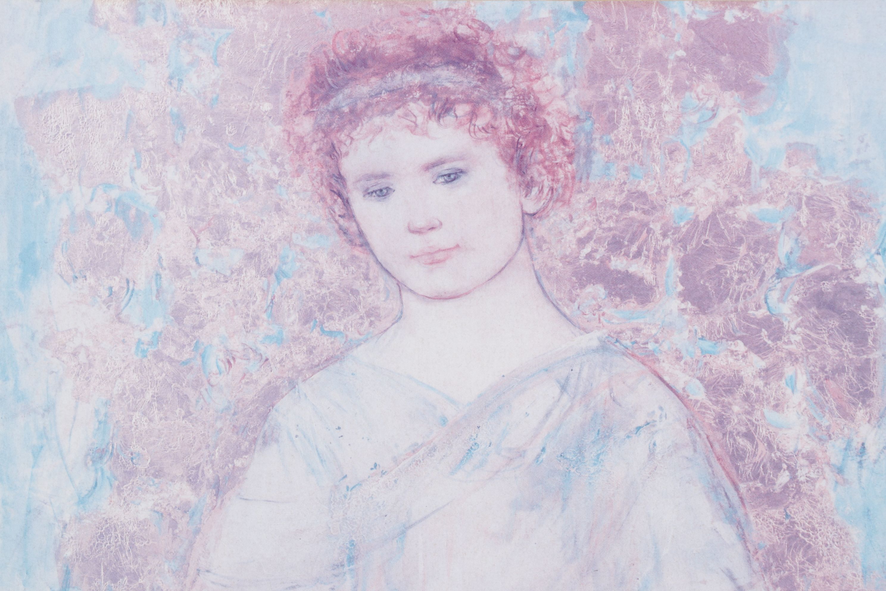 Offset Lithograph After Edna Hibel "David the Shepherd", 1993