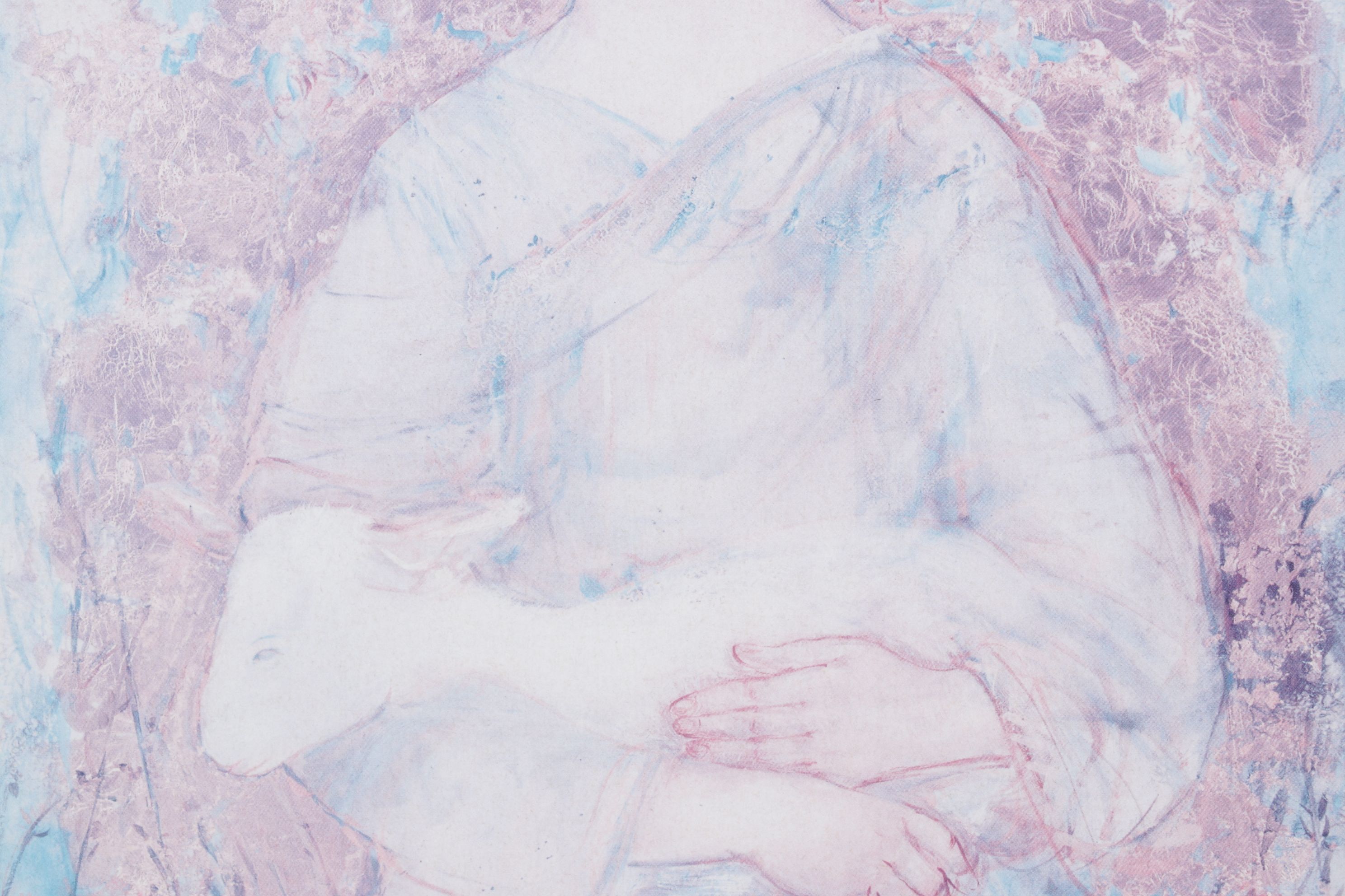 Offset Lithograph After Edna Hibel "David the Shepherd", 1993