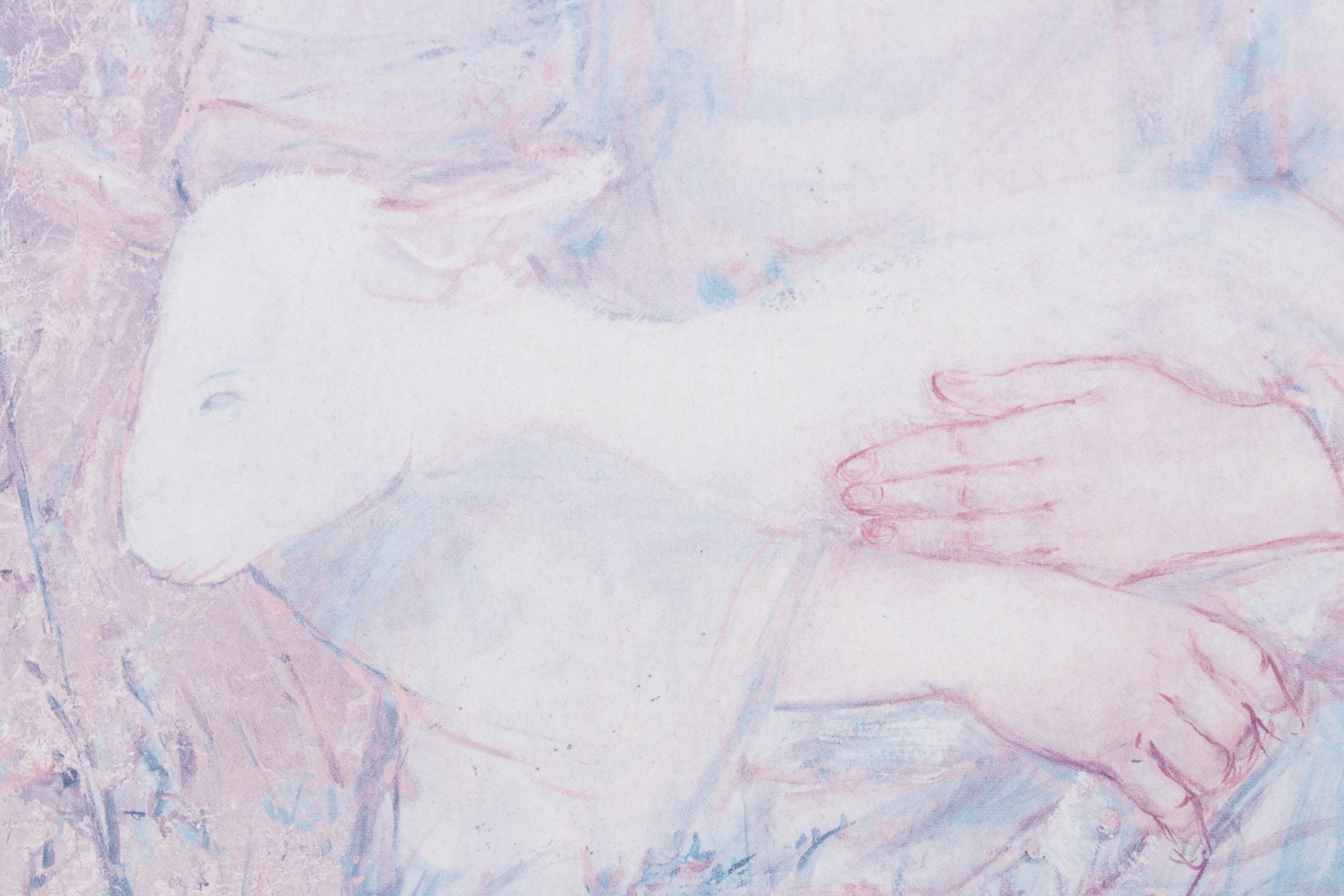 Offset Lithograph After Edna Hibel "David the Shepherd", 1993