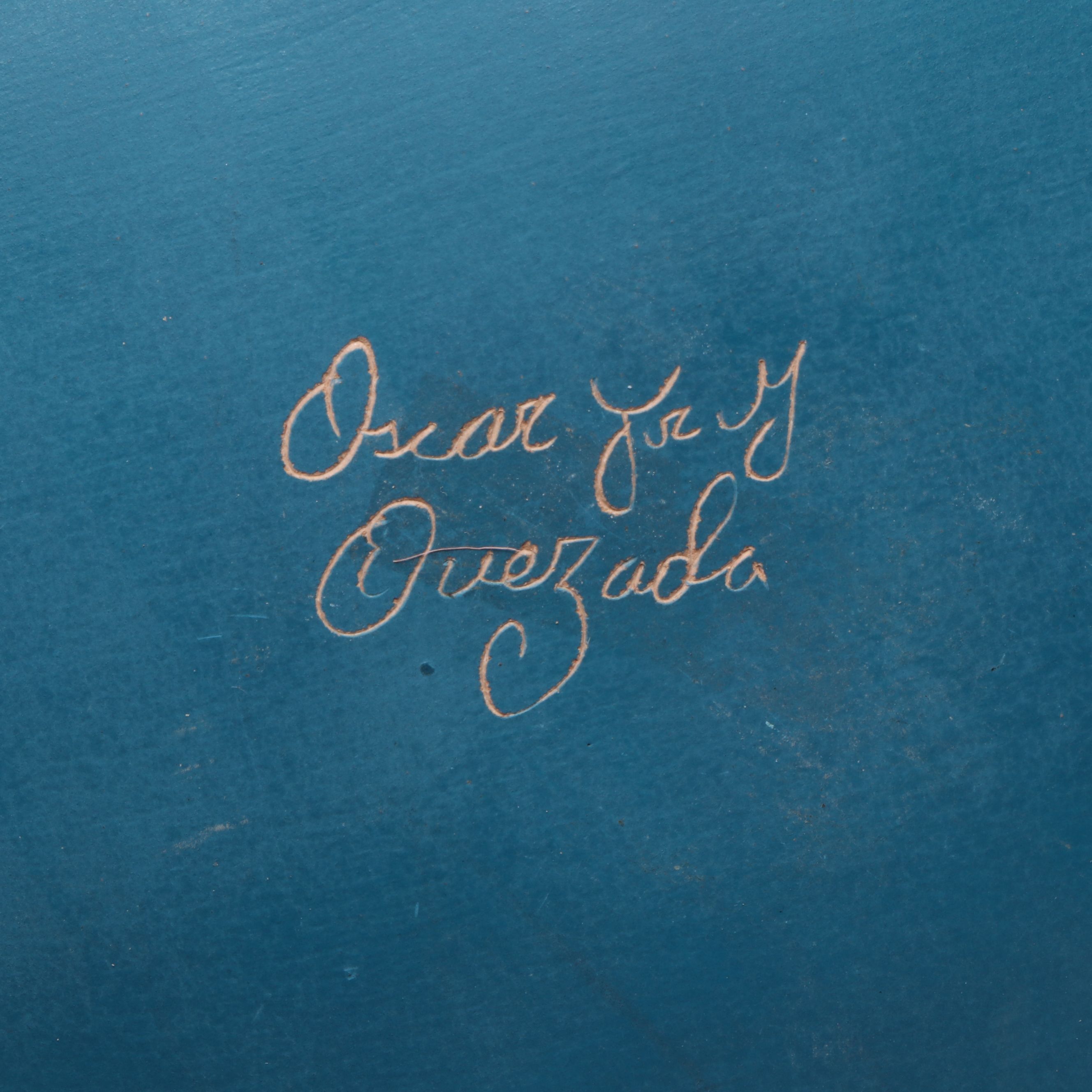 Oscar Quezada Mata Ortiza Polychrome Pottery Seed Pot