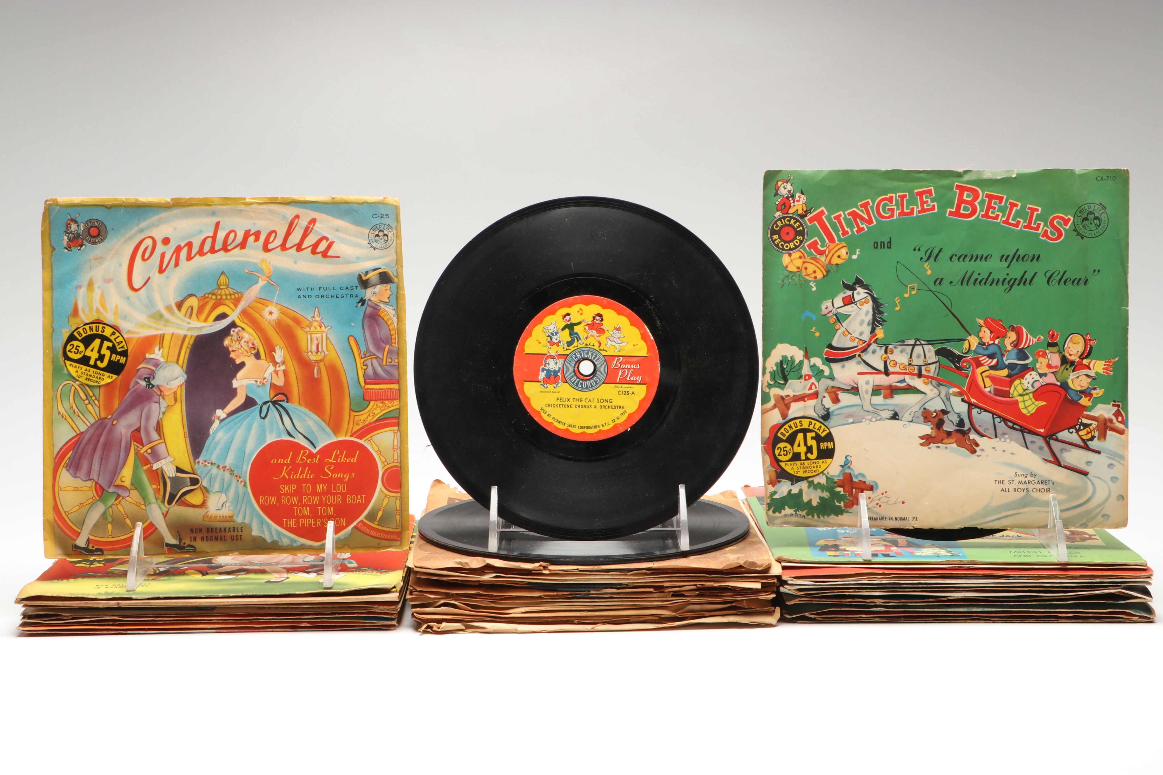 Disney and More Children's, Gospel, Christmas and Other 7" Vinyl Records