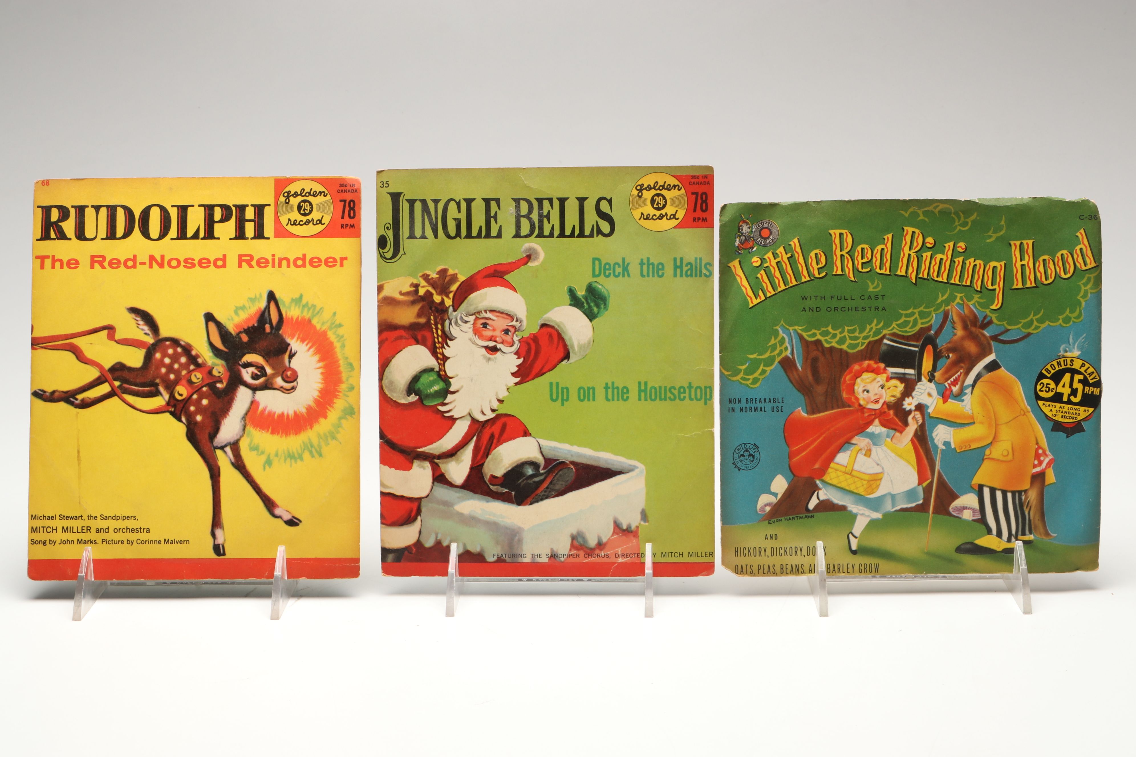 Disney and More Children's, Gospel, Christmas and Other 7" Vinyl Records