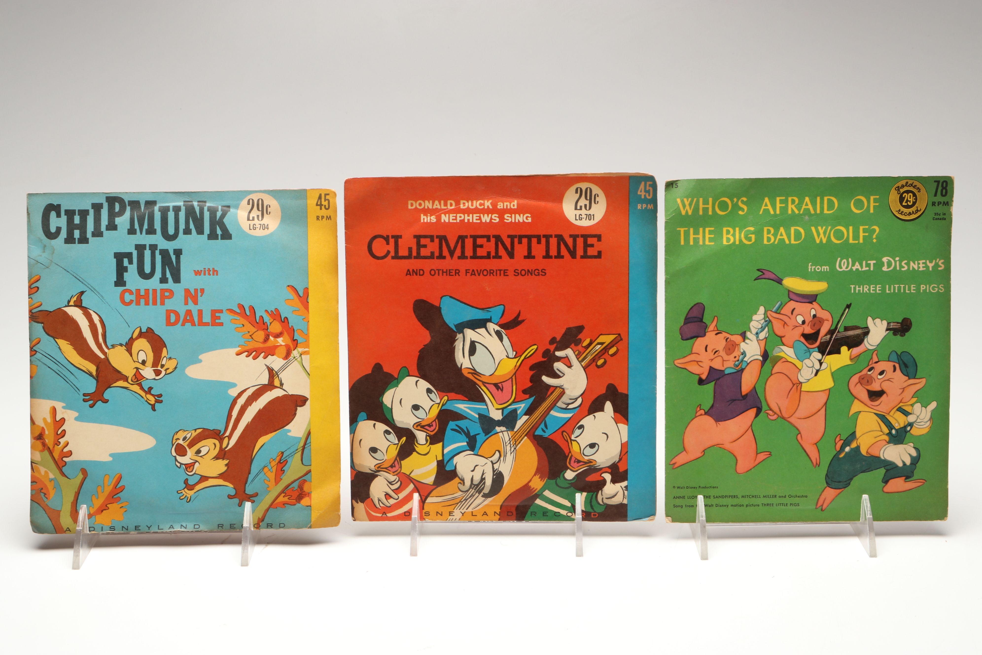 Disney and More Children's, Gospel, Christmas and Other 7" Vinyl Records