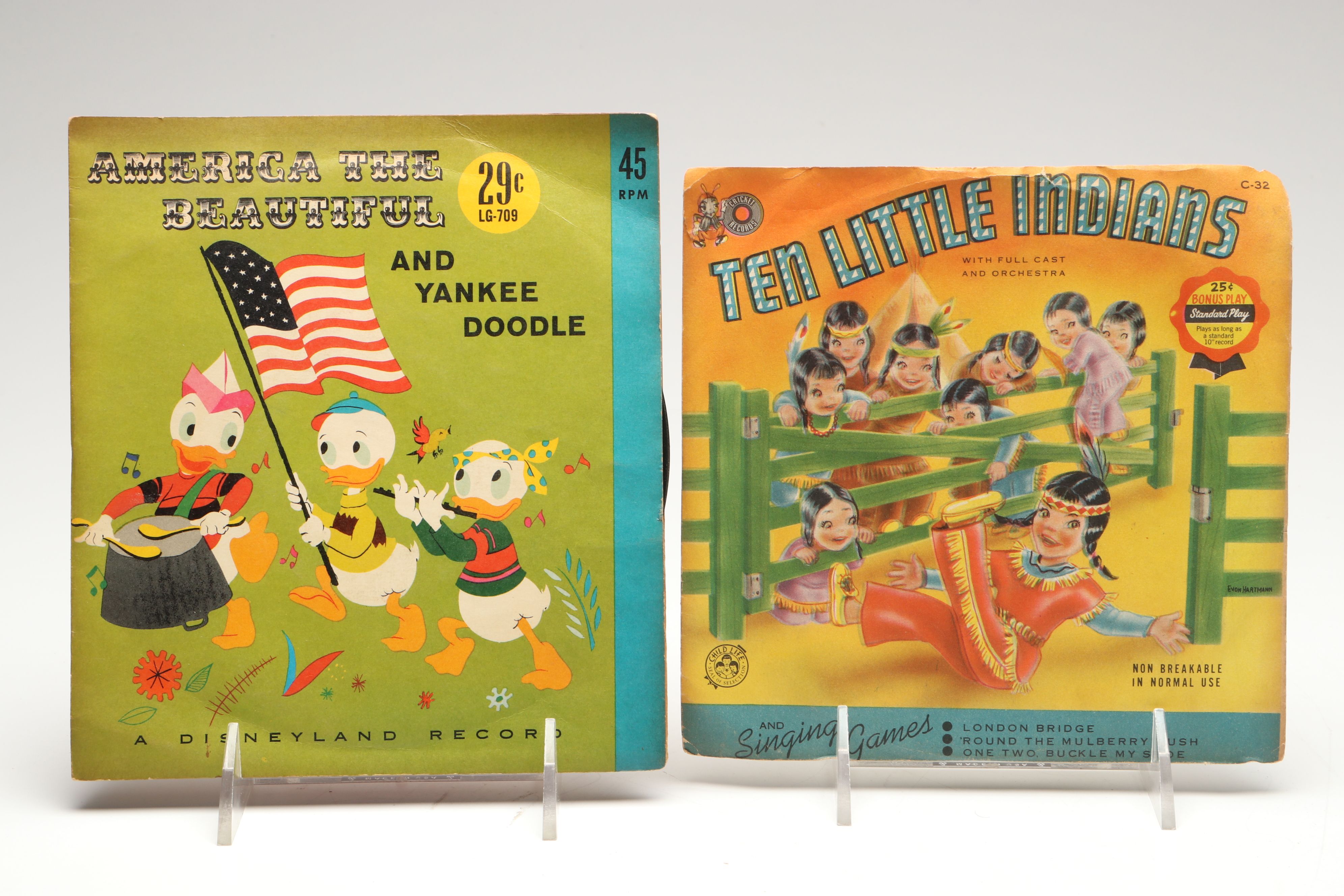 Disney and More Children's, Gospel, Christmas and Other 7" Vinyl Records