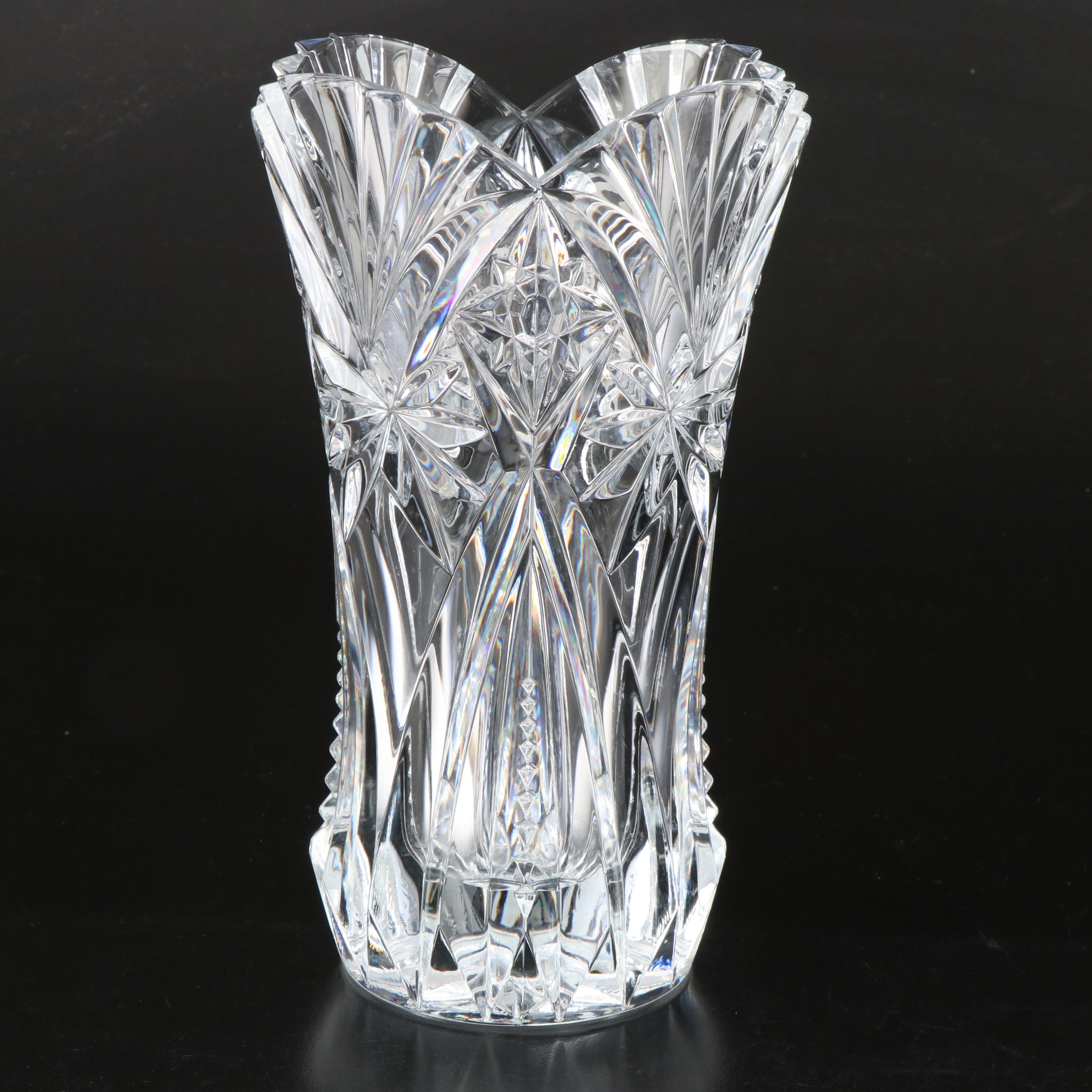 Cristal D'Arques "Vincennes" Crystal Vase with Other Cut Crystal Bowls