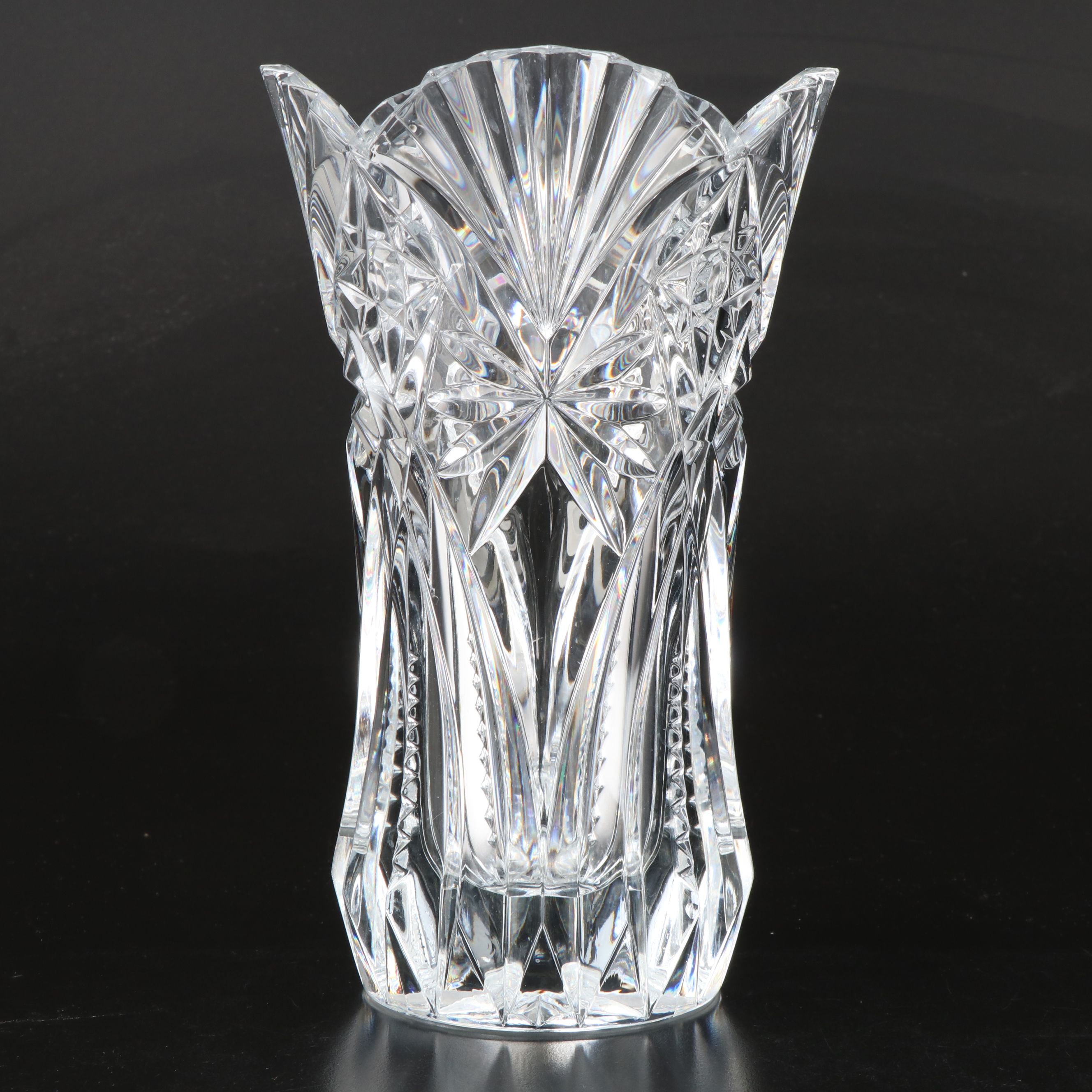 Cristal D'Arques "Vincennes" Crystal Vase with Other Cut Crystal Bowls