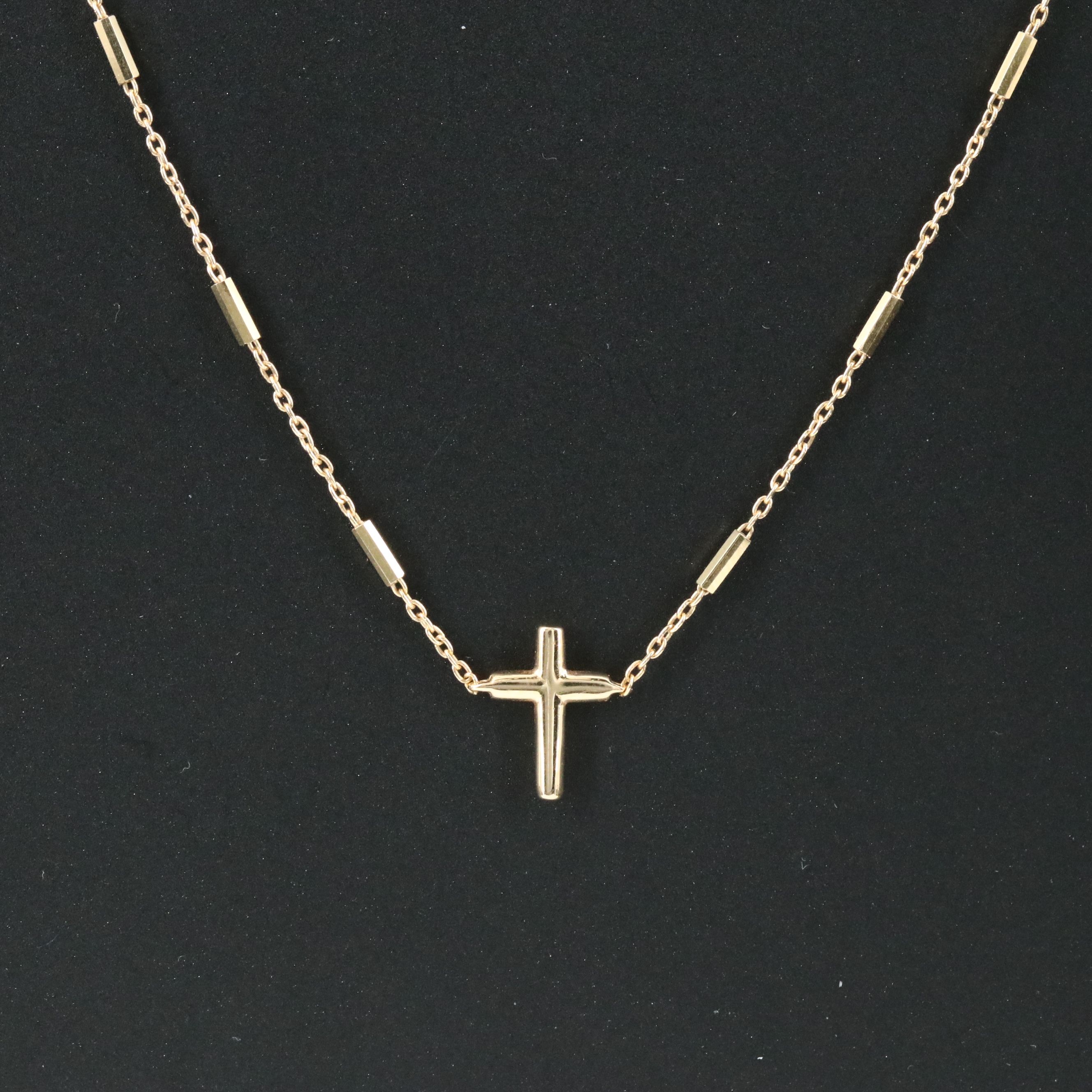 Kendra Scott 14K Side Cross Station Necklace