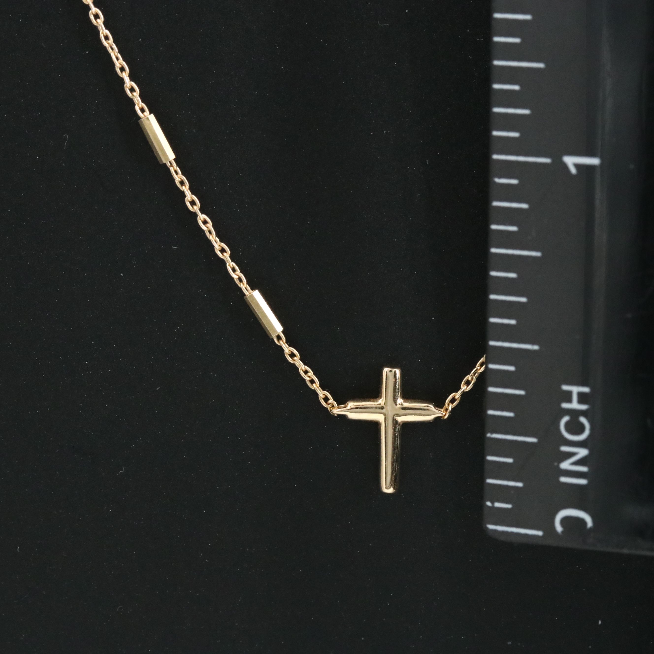 Kendra Scott 14K Side Cross Station Necklace