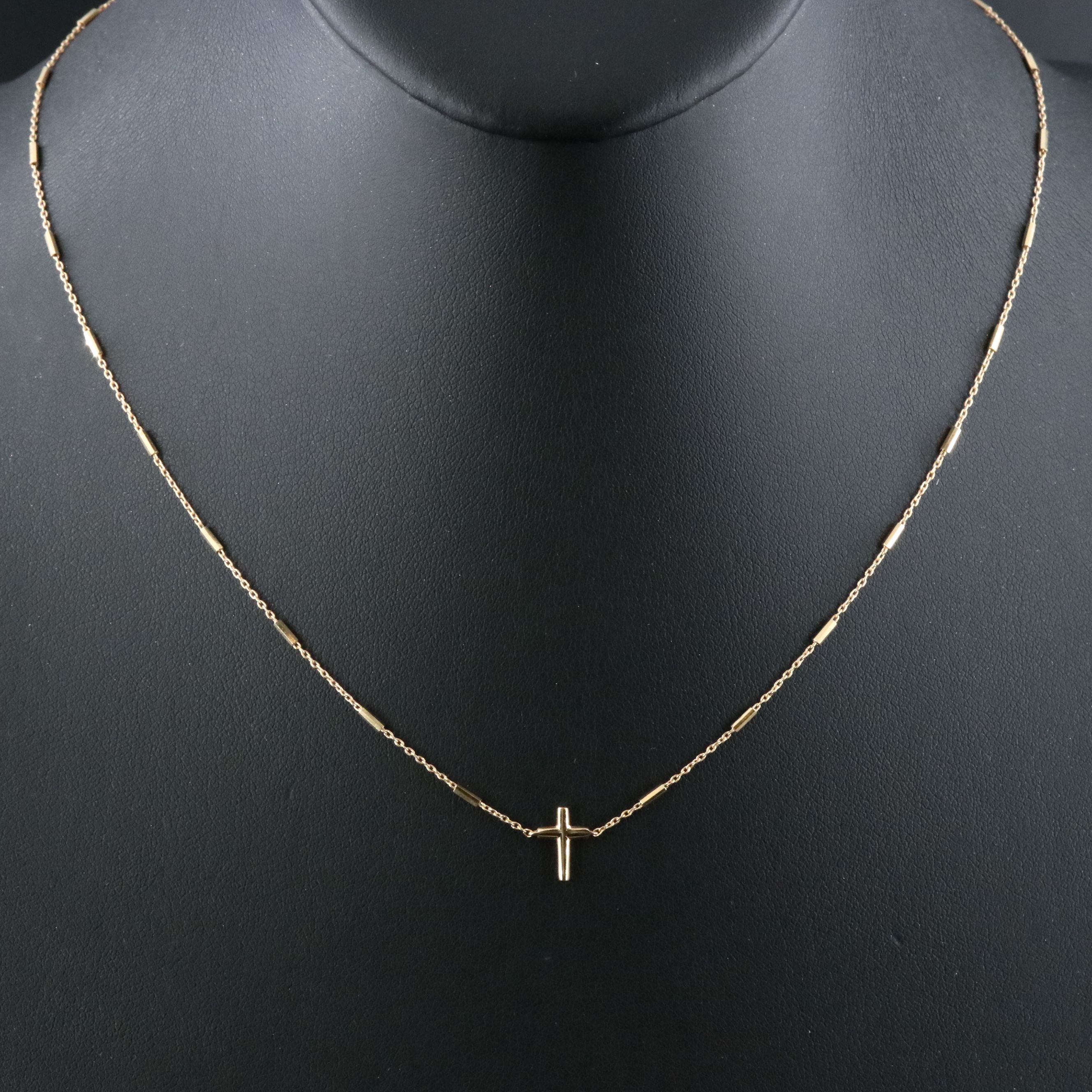 Kendra Scott 14K Side Cross Station Necklace
