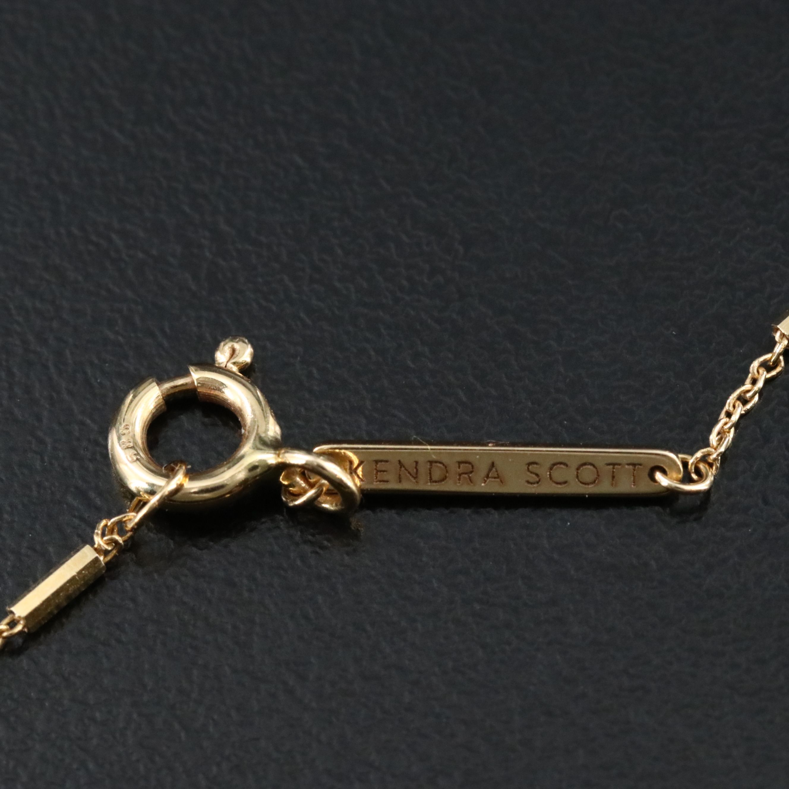 Kendra Scott 14K Side Cross Station Necklace