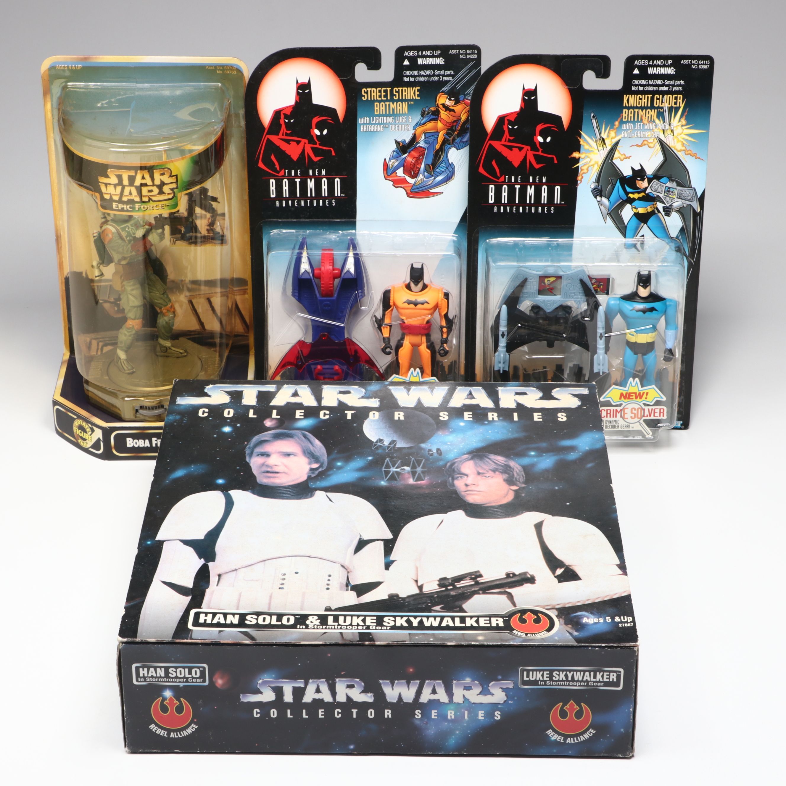 Kenner Star Wars and Batman Action Figures Including "Knight Glider Batman"