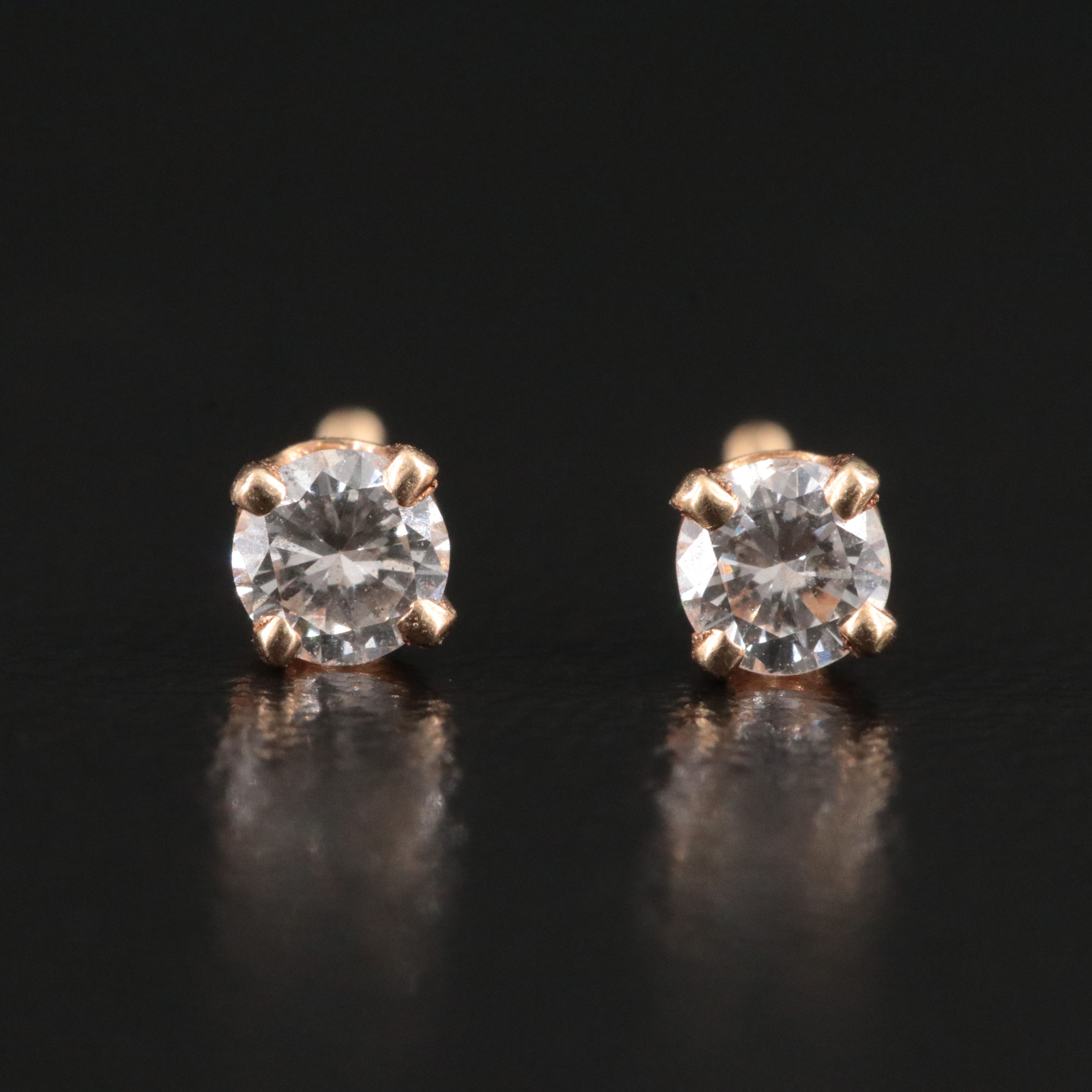 14K 0.23 CTW Diamond Stud Earrings