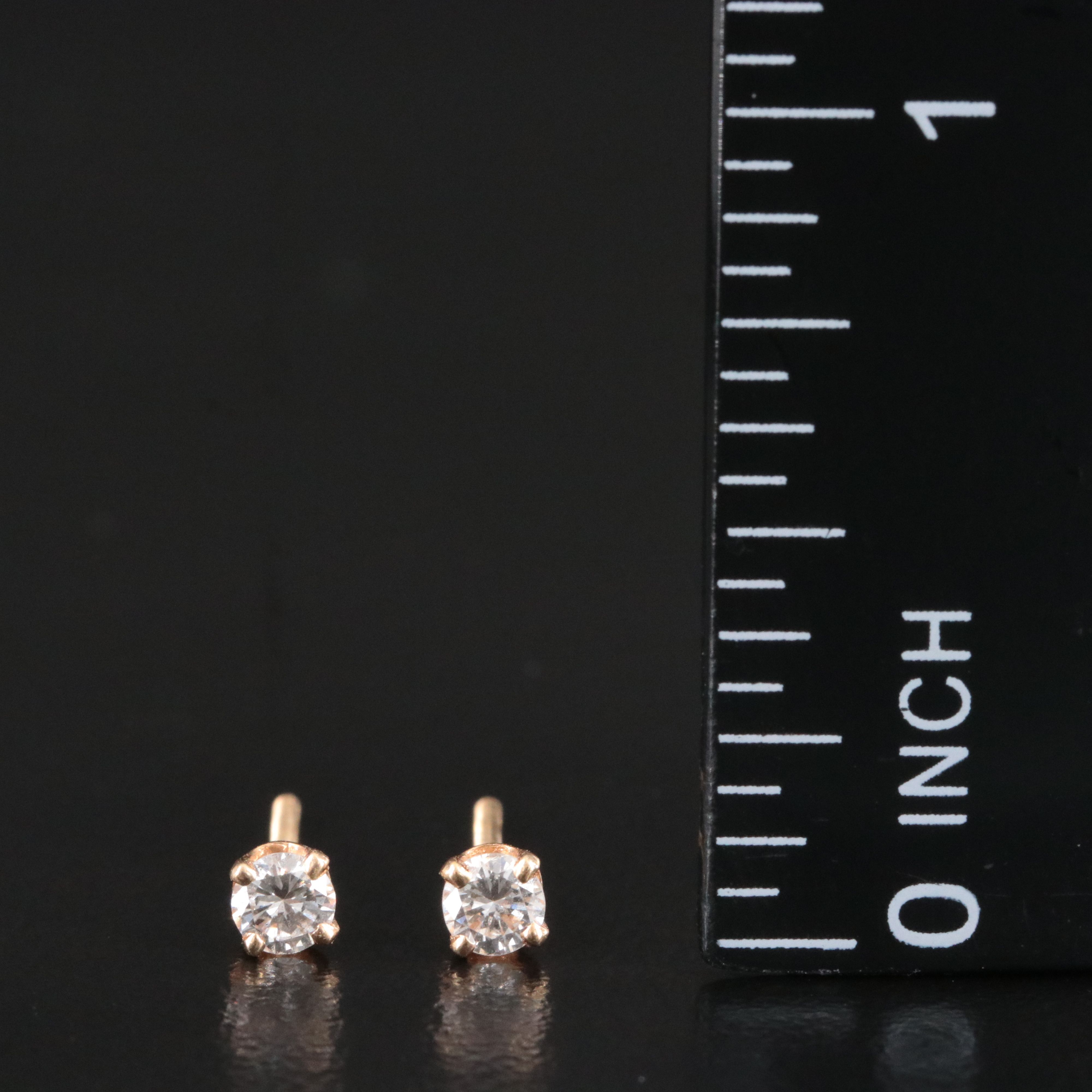 14K 0.23 CTW Diamond Stud Earrings