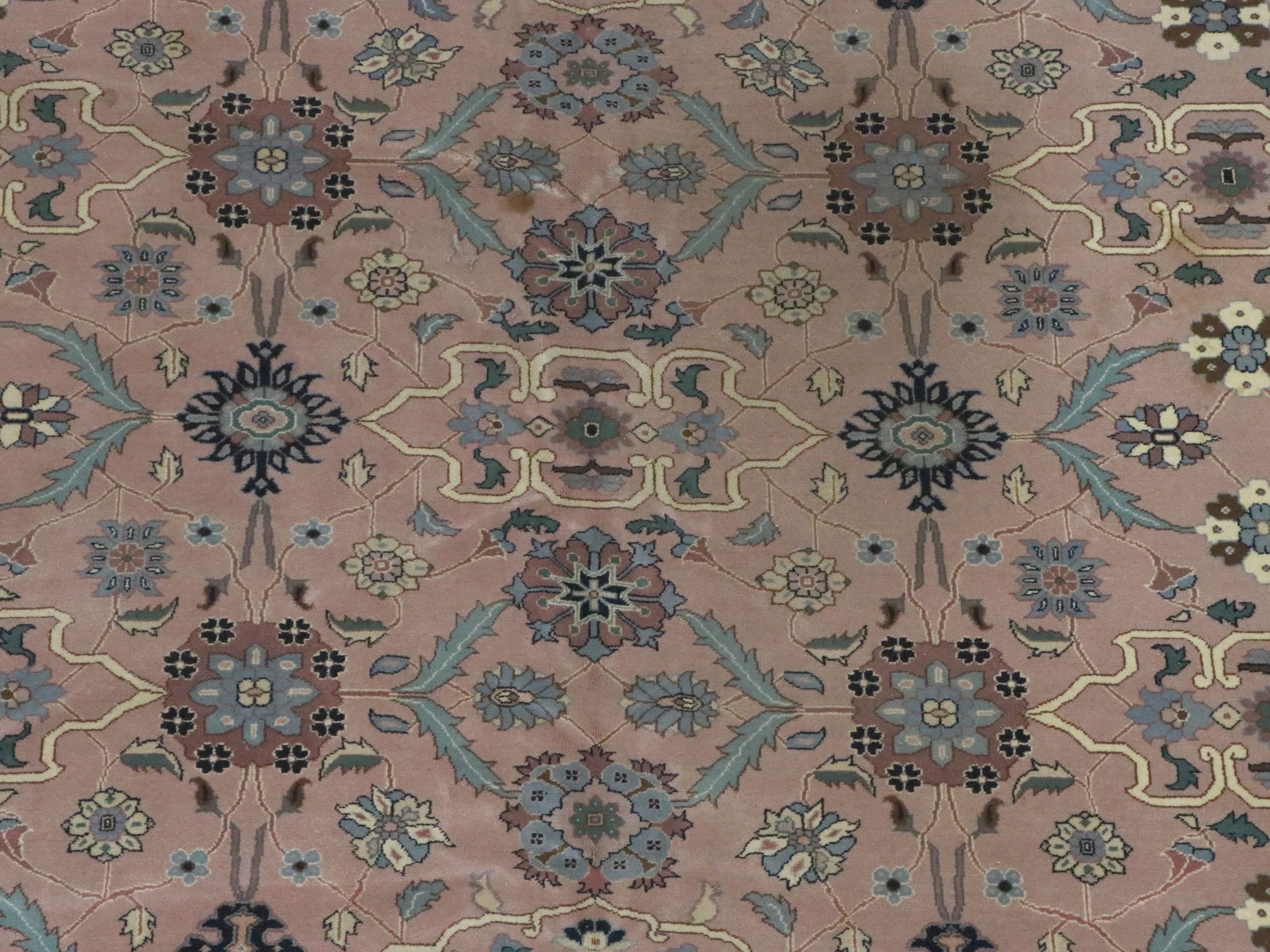 11'10" x 18'3" Hand-Knotted Pakistani Peshawar Mansion or Palace-Sized Rug