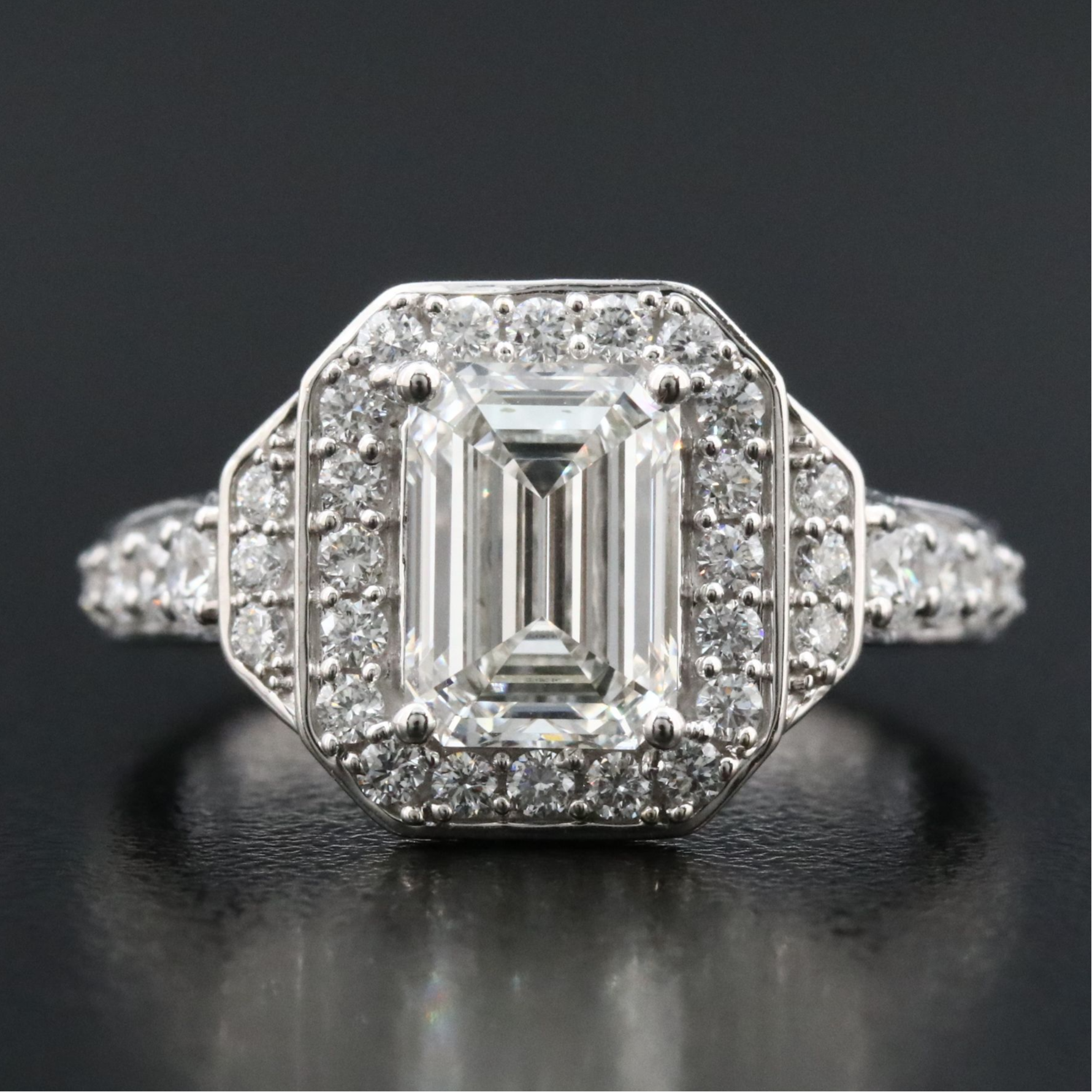 14K 3.26 CTW Lab Grown Diamond Ring