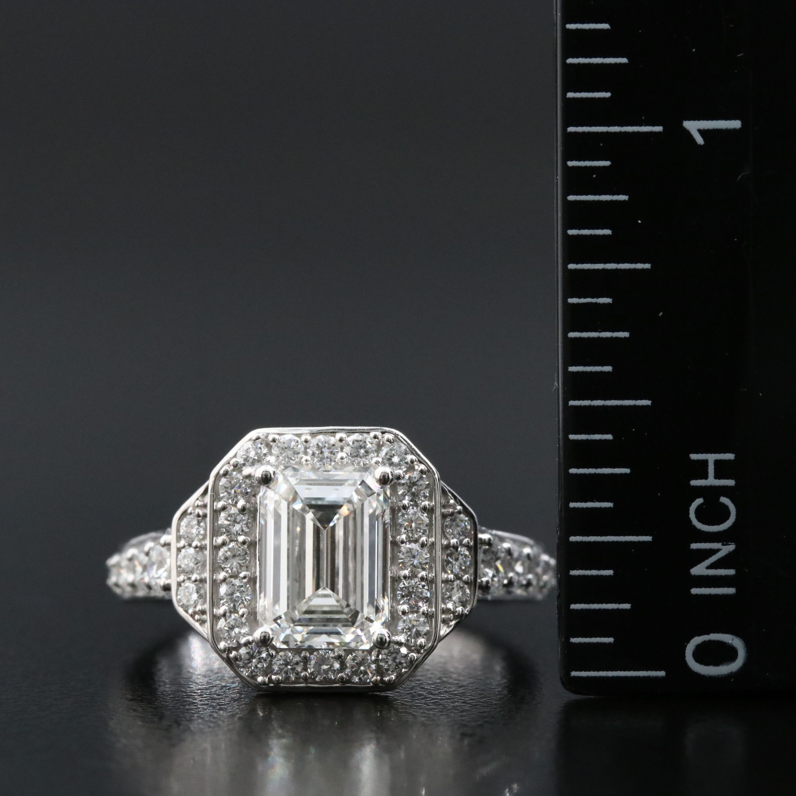 14K 3.26 CTW Lab Grown Diamond Ring