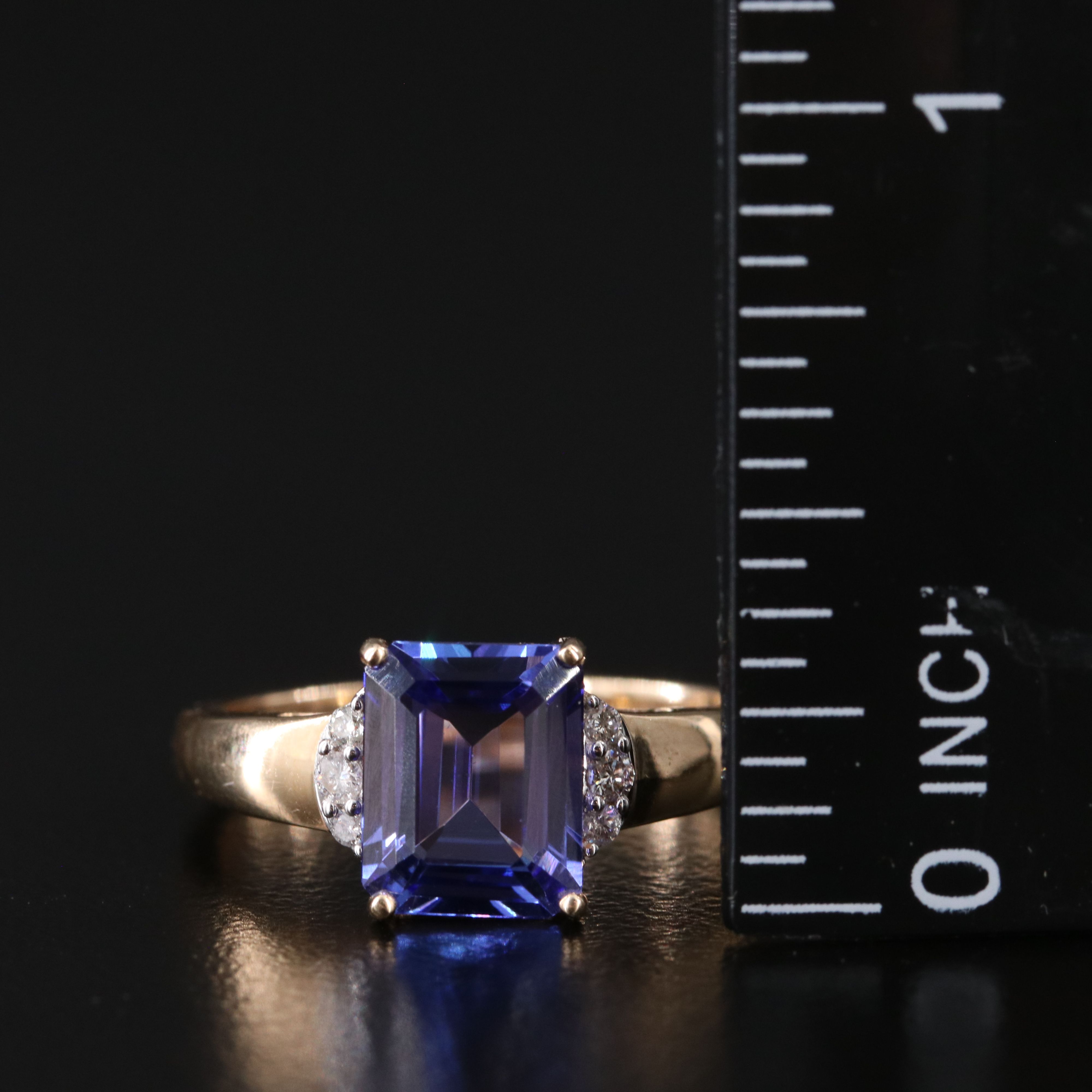 14K Tanzanite and Diamond Ring
