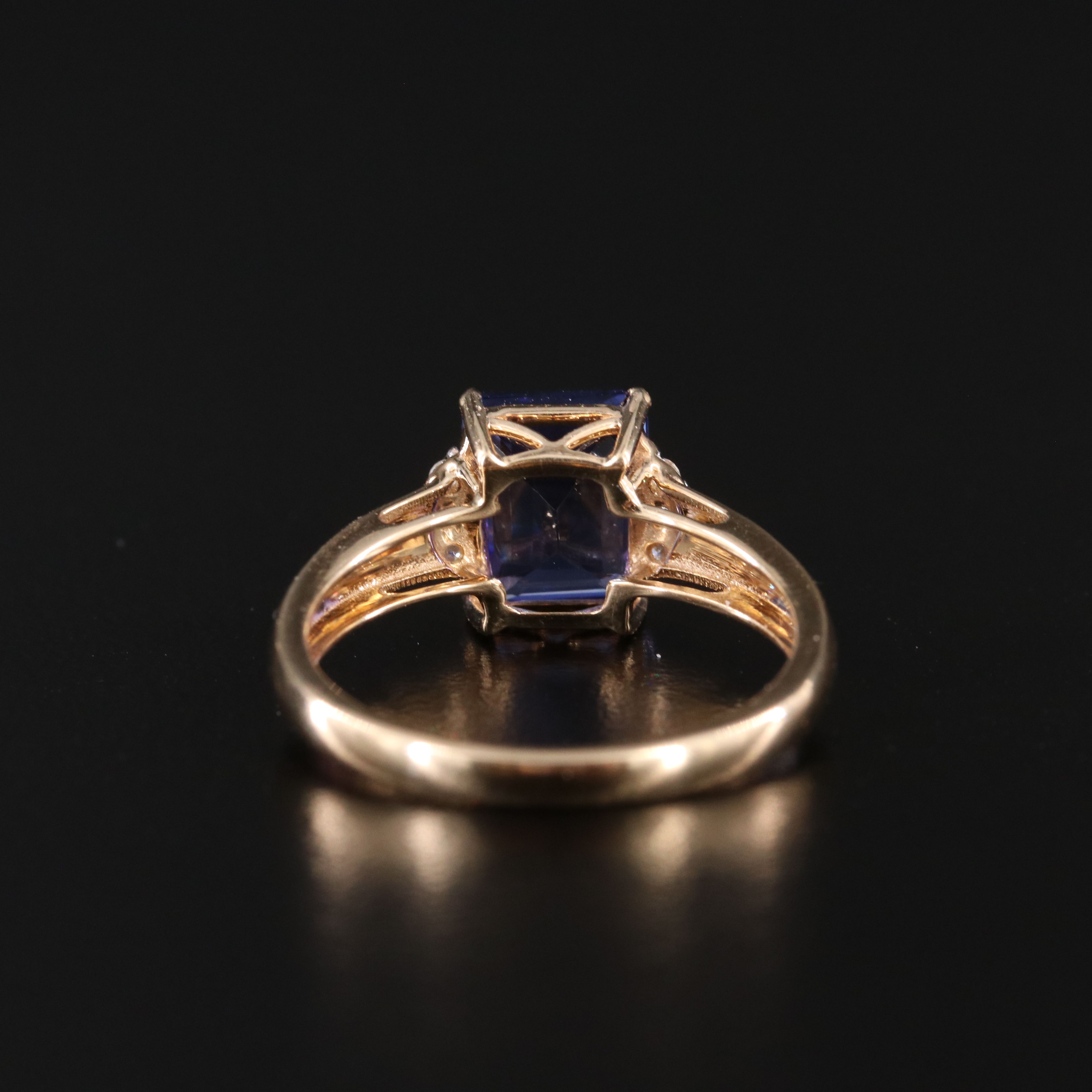 14K Tanzanite and Diamond Ring