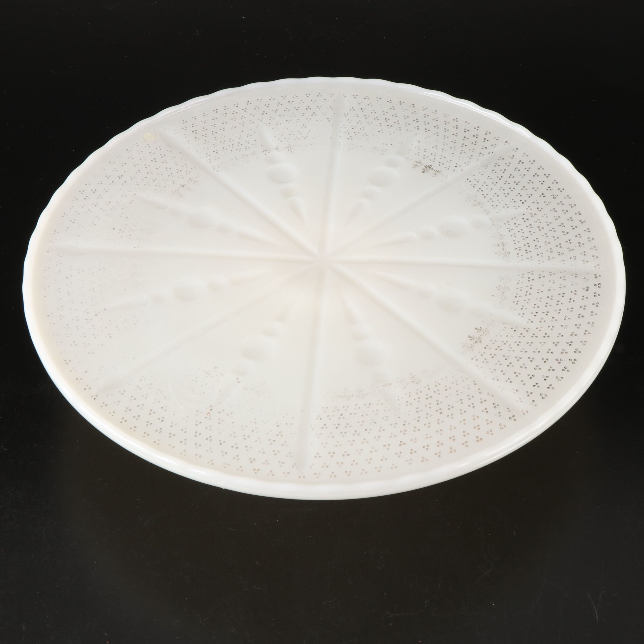 Opalescent and Milk Glass Plate, Vases, Jelly Compote and More