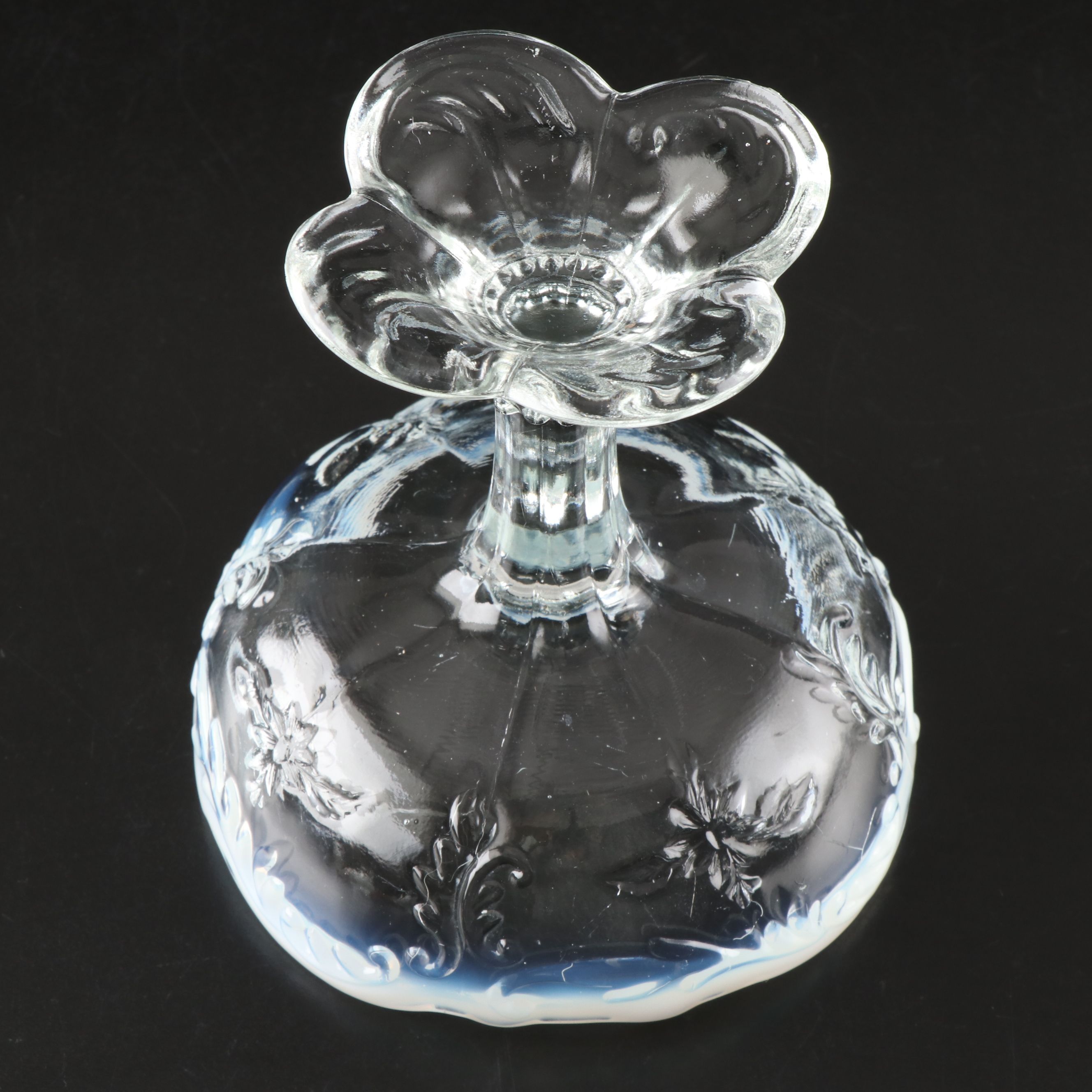 Opalescent and Milk Glass Plate, Vases, Jelly Compote and More