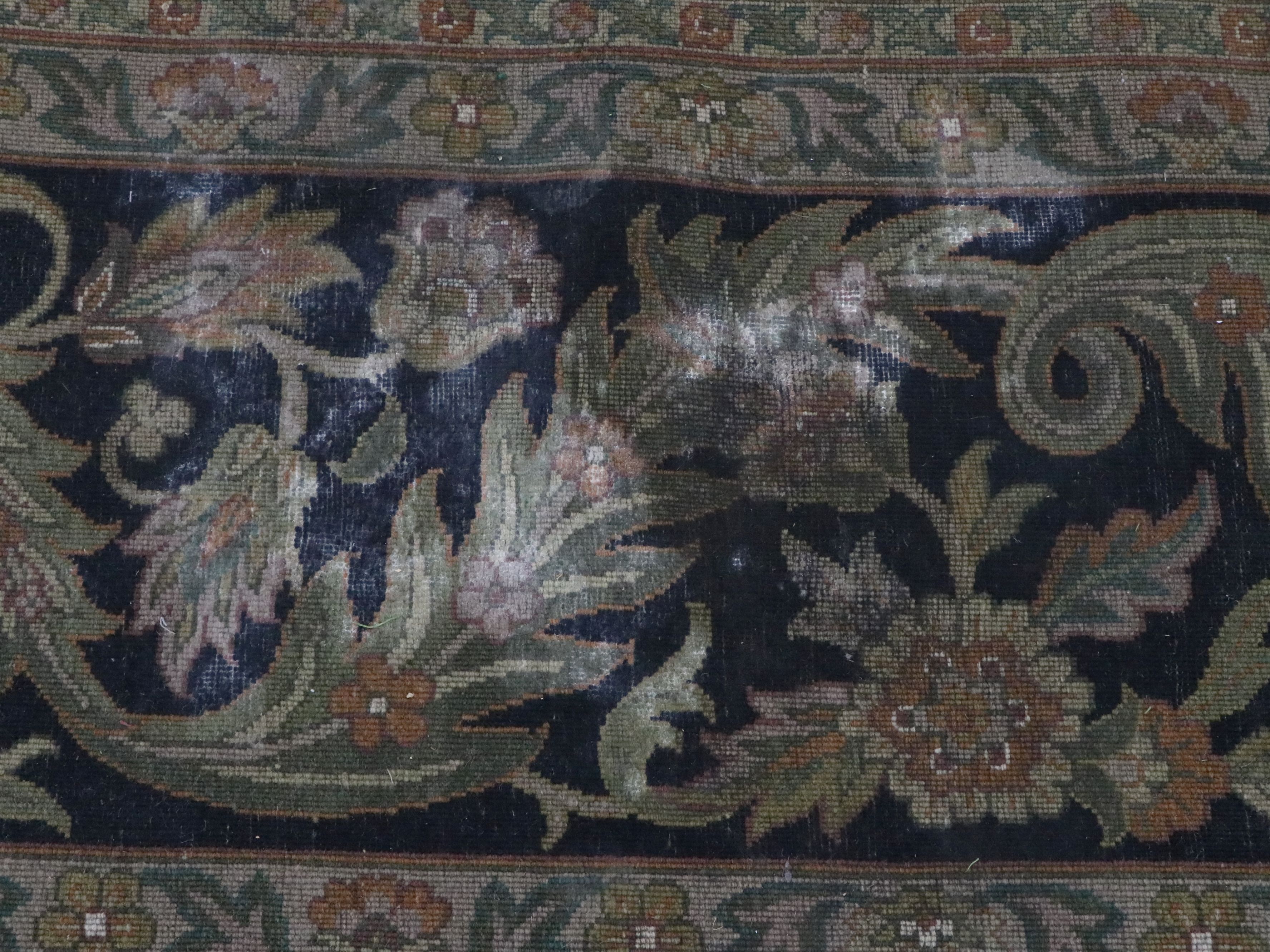 12'3 x 18'5 Hand-Knotted Indian Agra Palace-Sized Rug