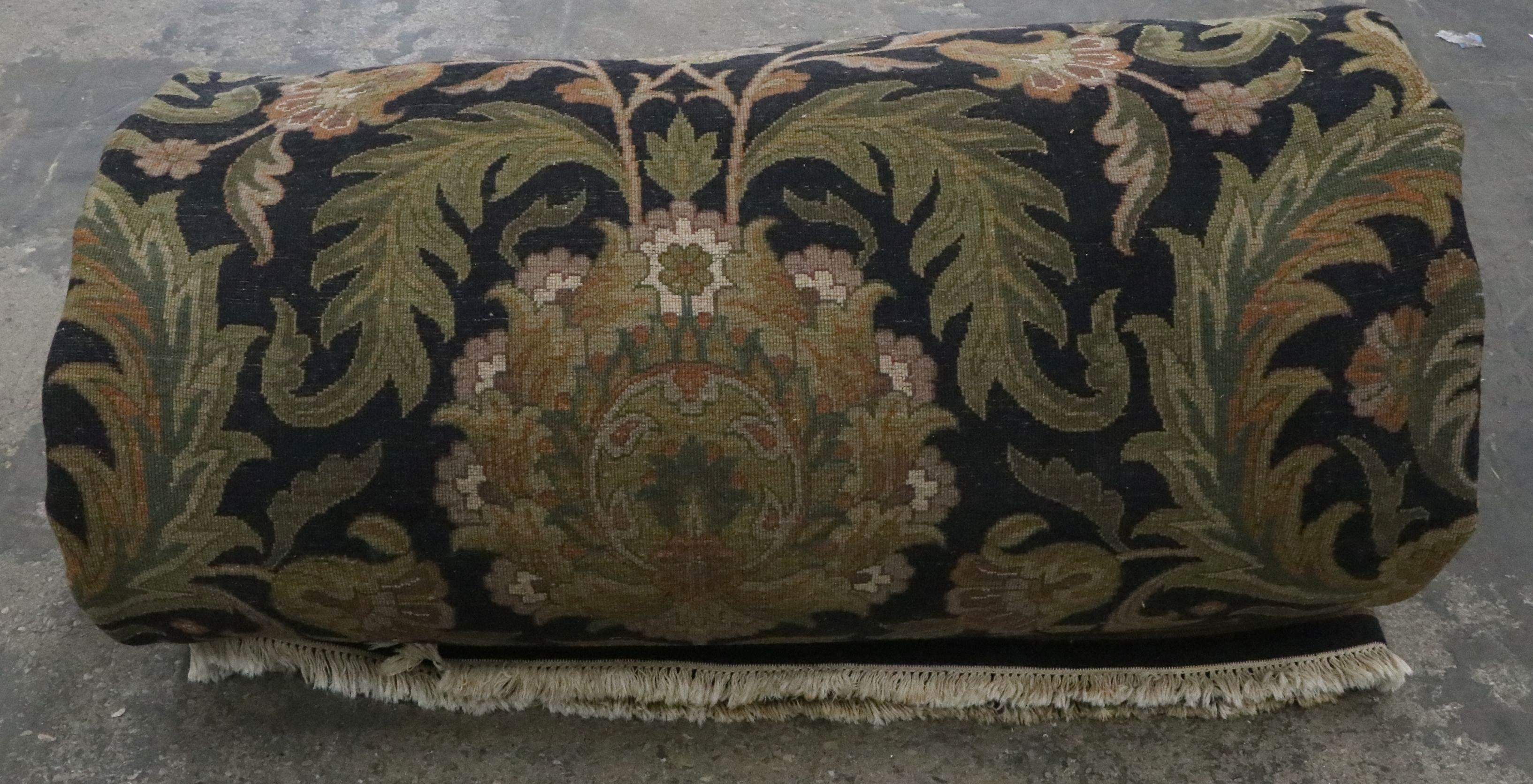 12'3 x 18'5 Hand-Knotted Indian Agra Palace-Sized Rug