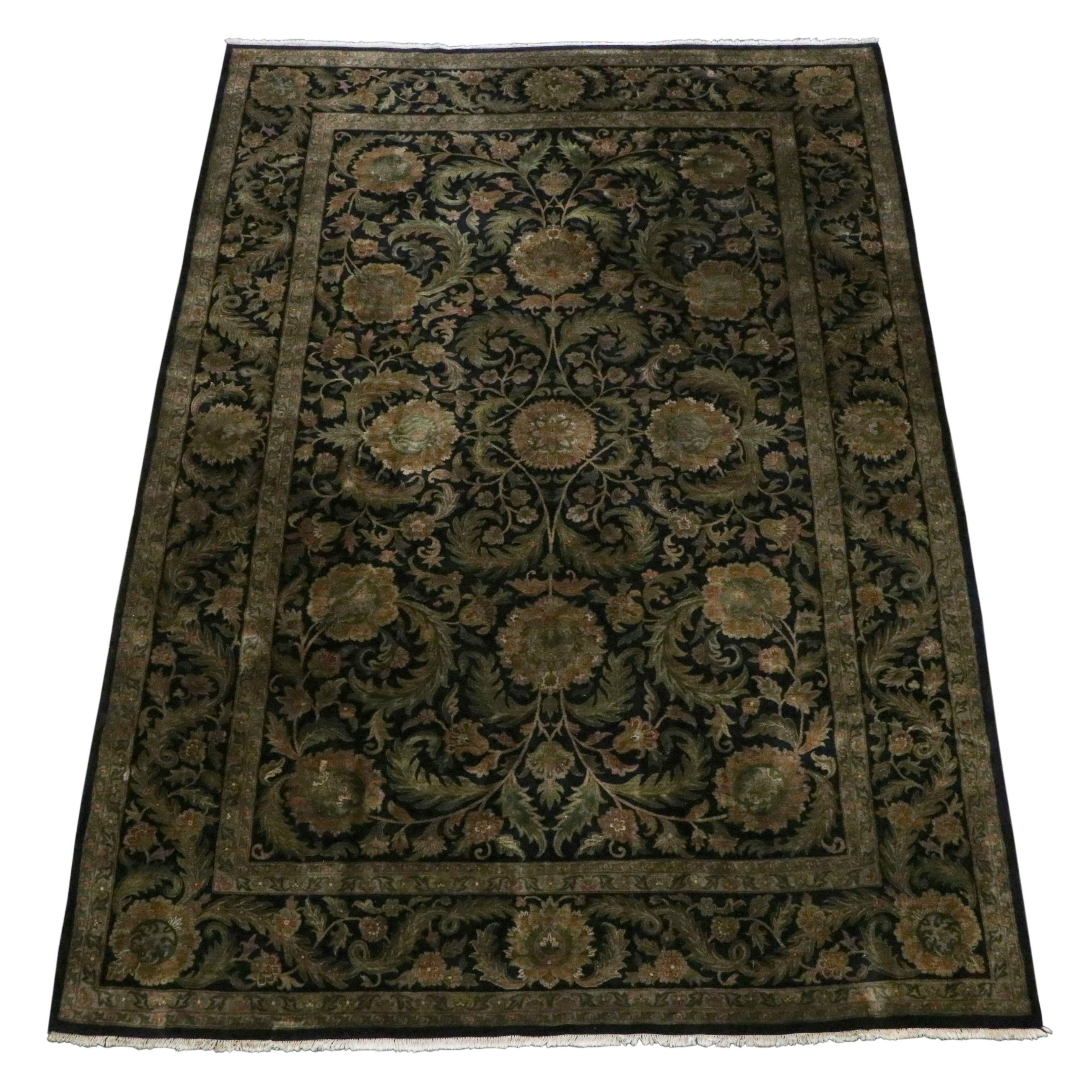 12'3 x 18'5 Hand-Knotted Indian Agra Palace-Sized Rug