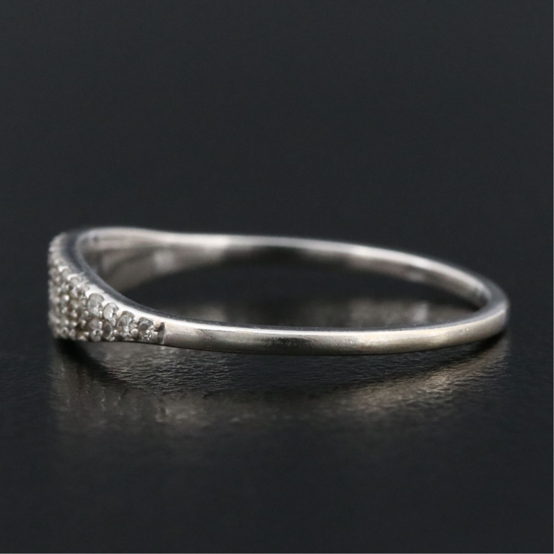 14K 0.18 CTW Pavé Diamond Ring