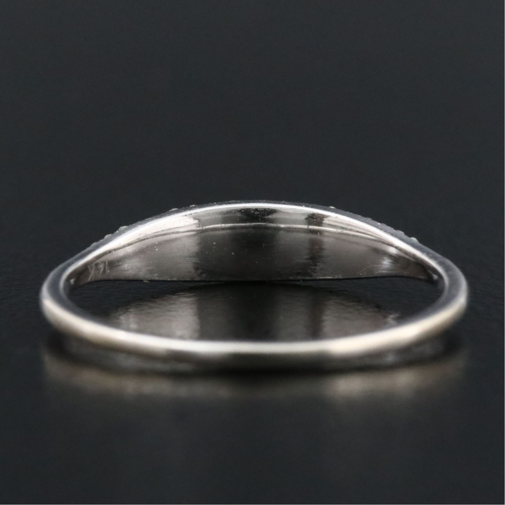 14K 0.18 CTW Pavé Diamond Ring