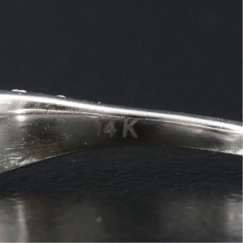 14K 0.18 CTW Pavé Diamond Ring