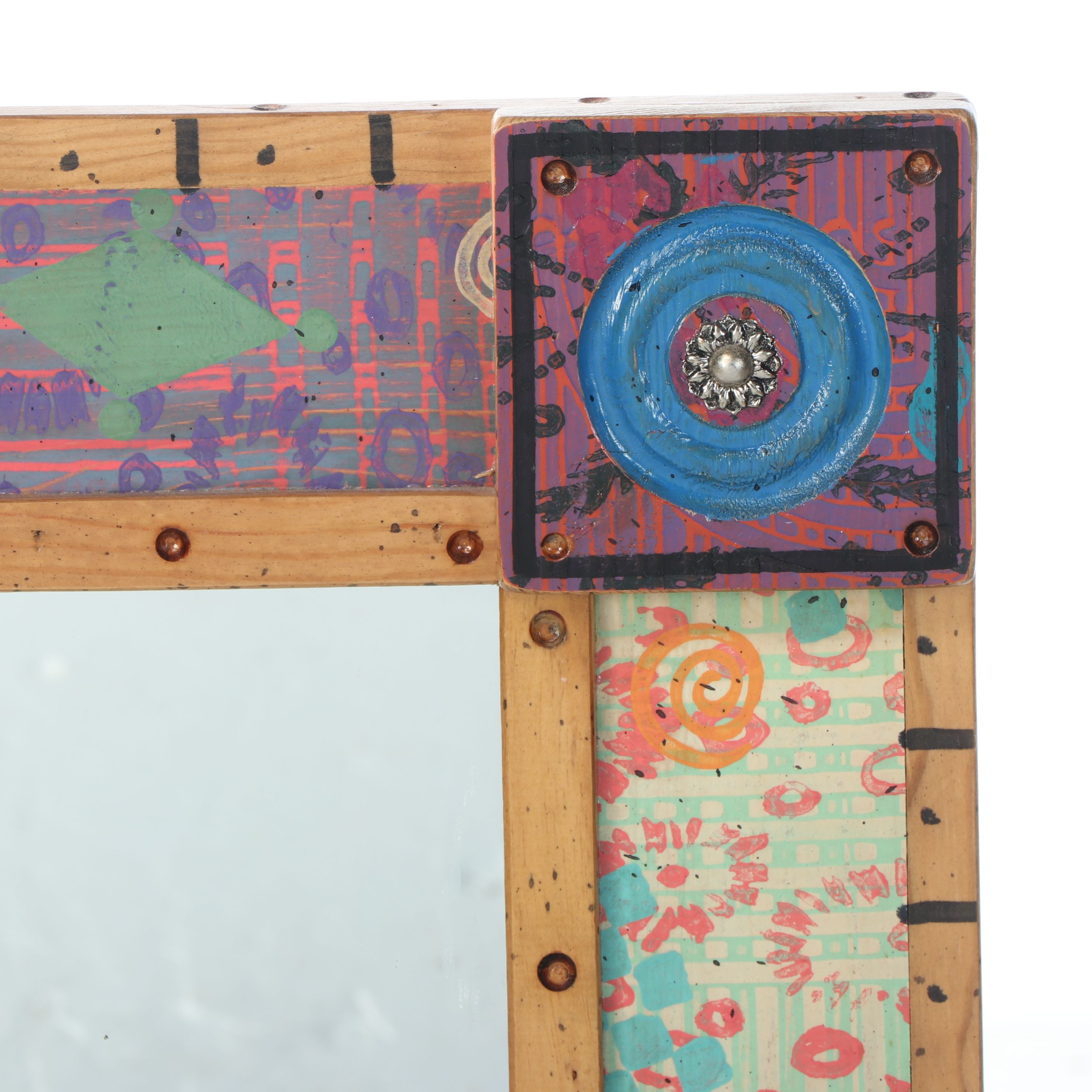 Shoestring Creations Whimsical Handcrafted Wall Mirror