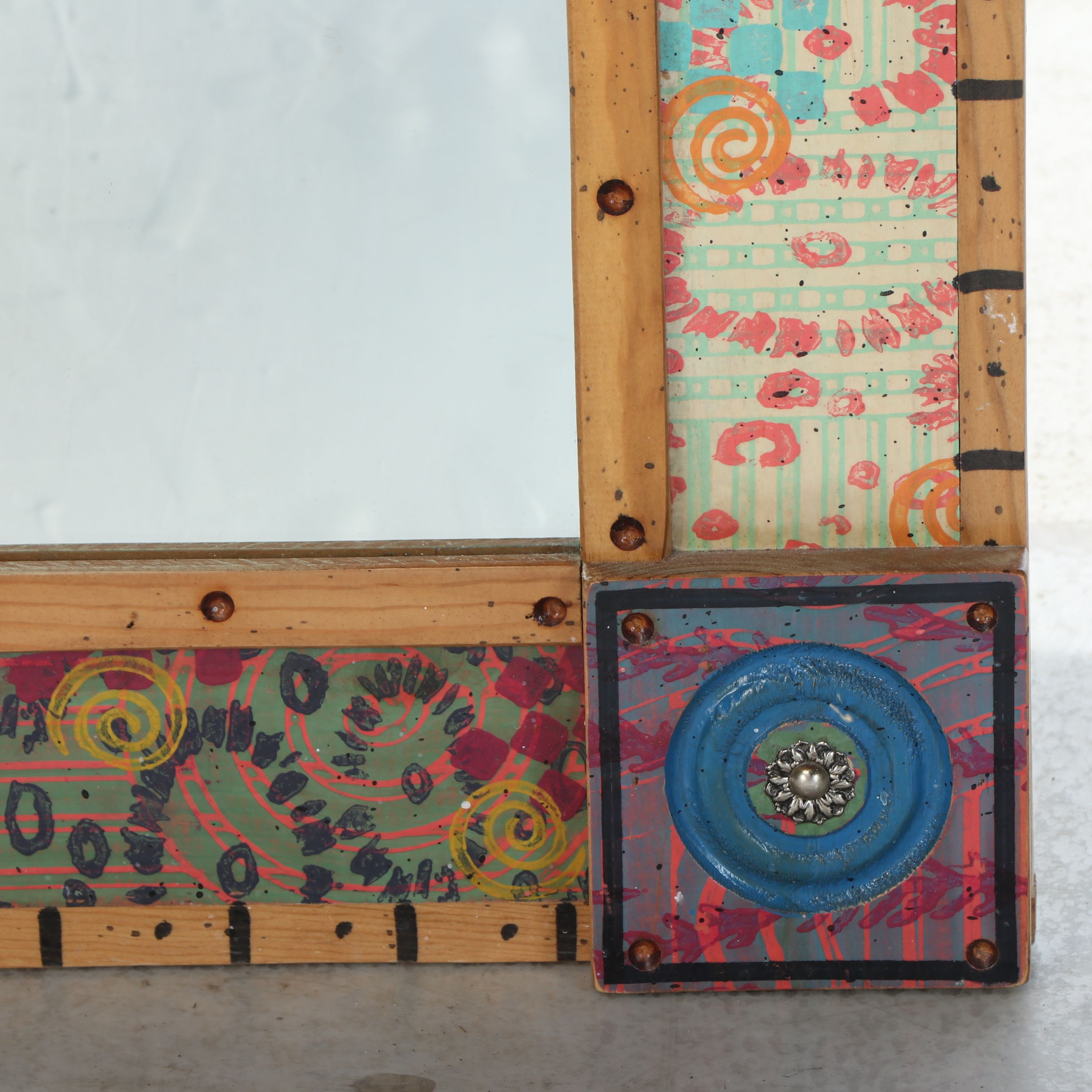 Shoestring Creations Whimsical Handcrafted Wall Mirror