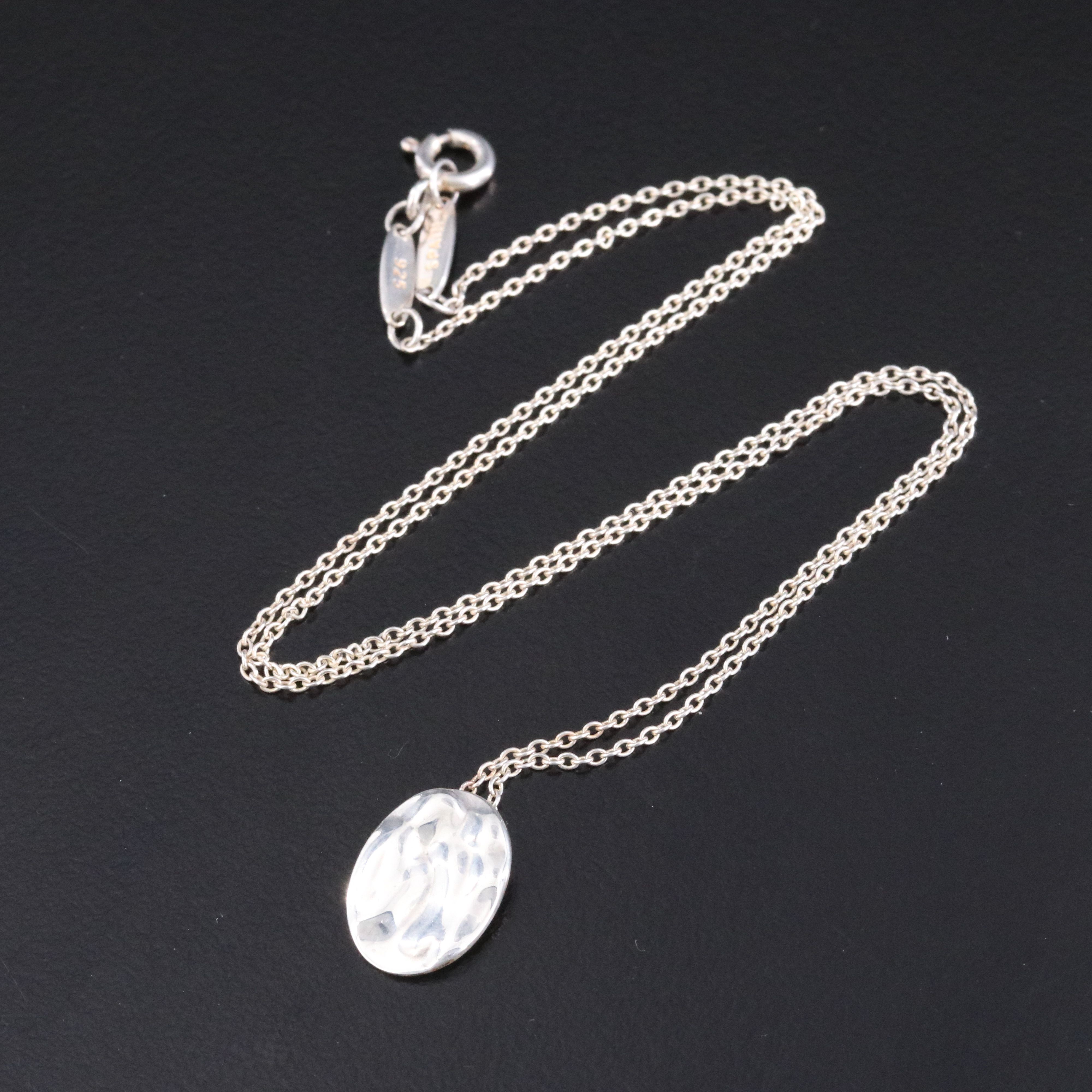 Elsa Peretti Tiffany & Co. Sterling Gemini Zodiac Pendant Necklace