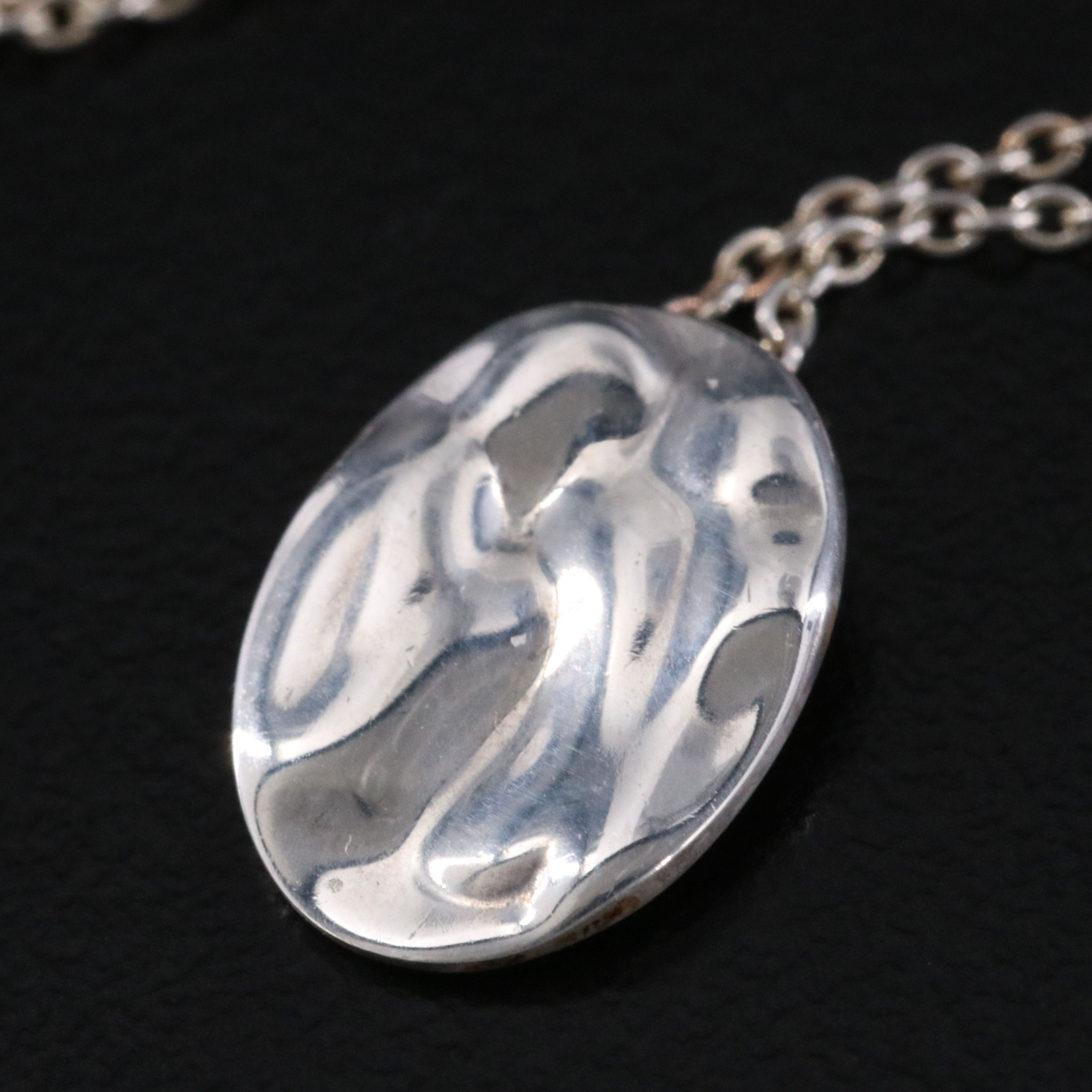 Elsa Peretti Tiffany & Co. Sterling Gemini Zodiac Pendant Necklace