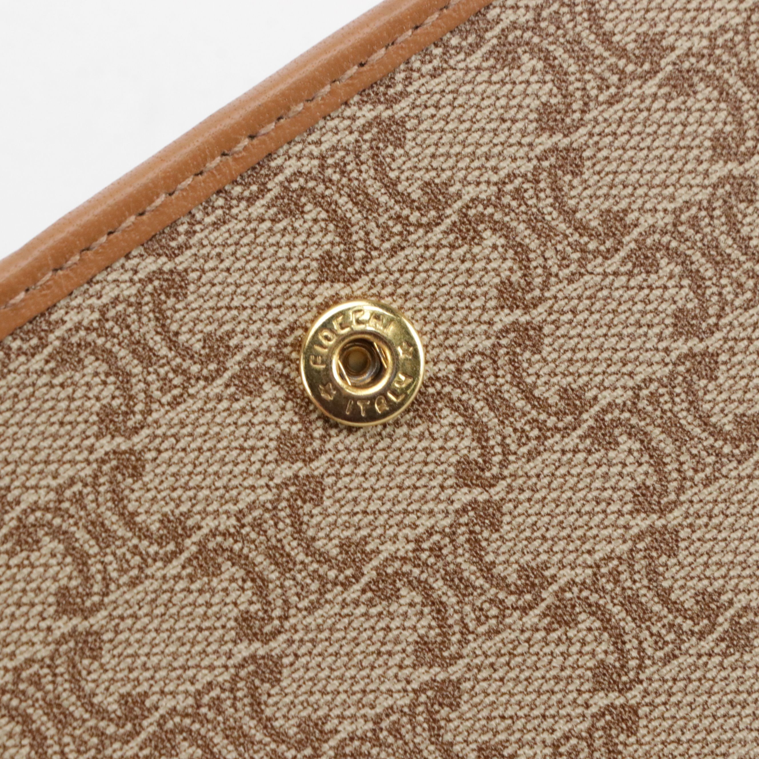 Celine Long Wallet in Beige Macadam Canvas and Leather