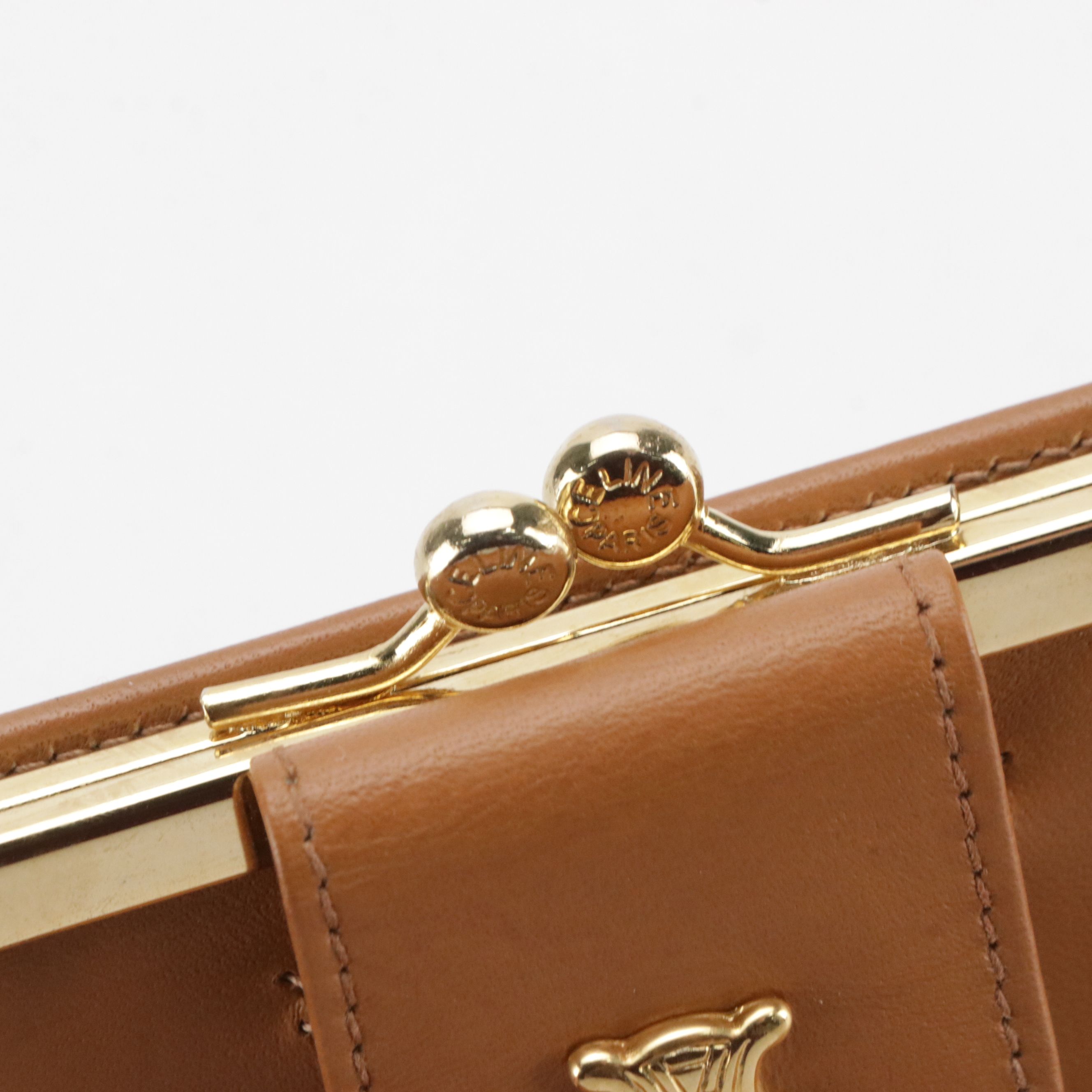 Celine Long Wallet in Beige Macadam Canvas and Leather