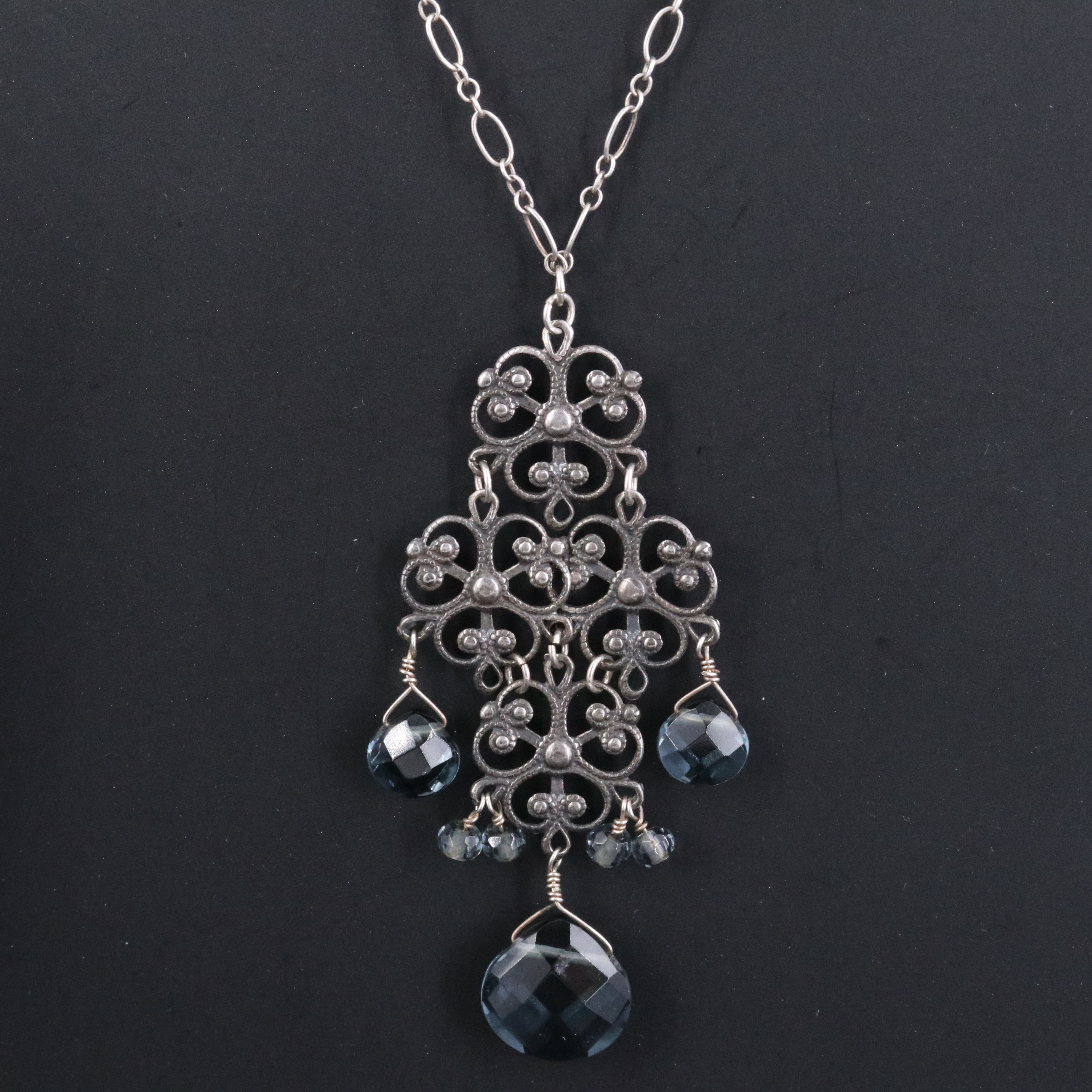 Sterling Station Necklace