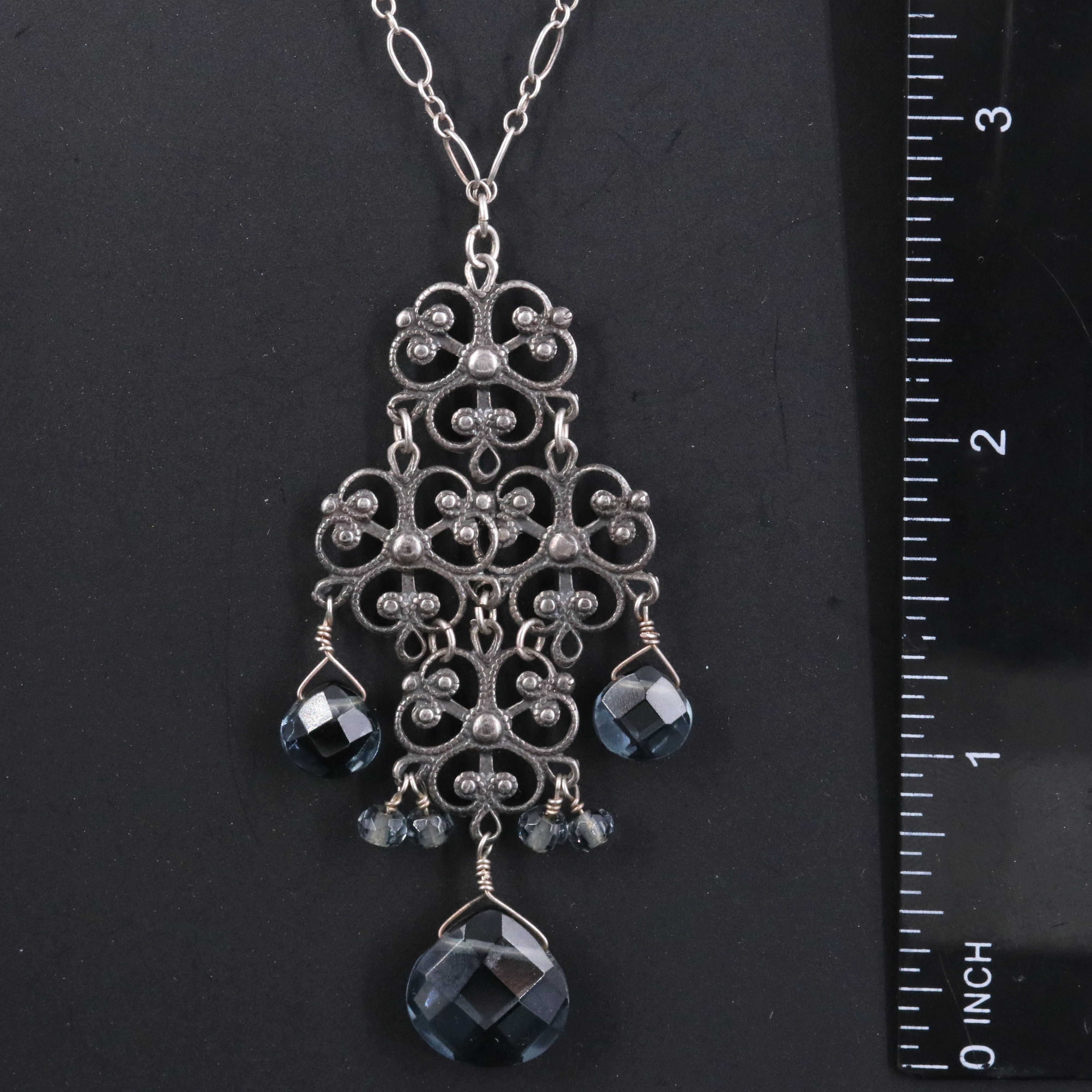 Sterling Station Necklace