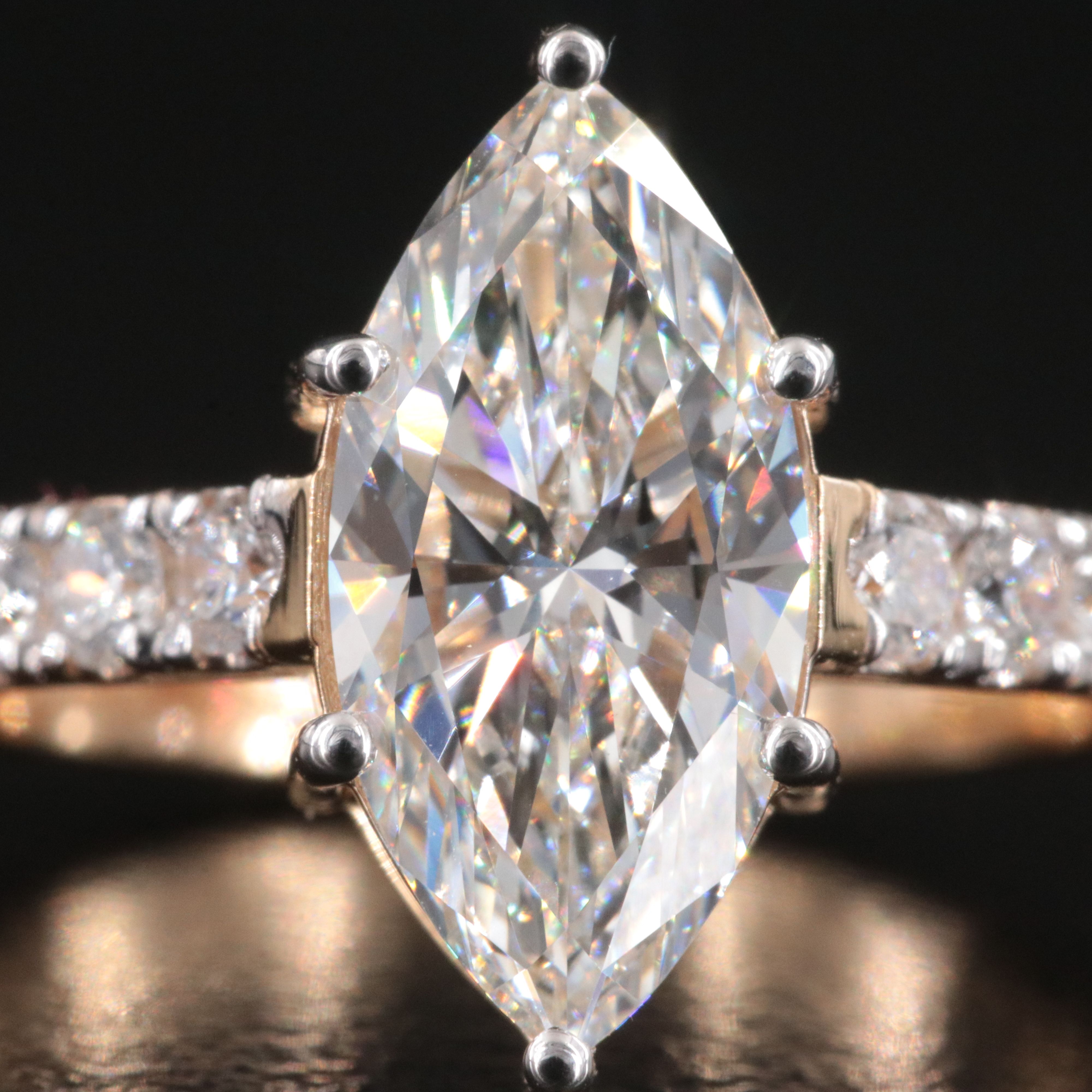 18K 2.50 CTW Lab Grown Diamond Ring with IGI Report