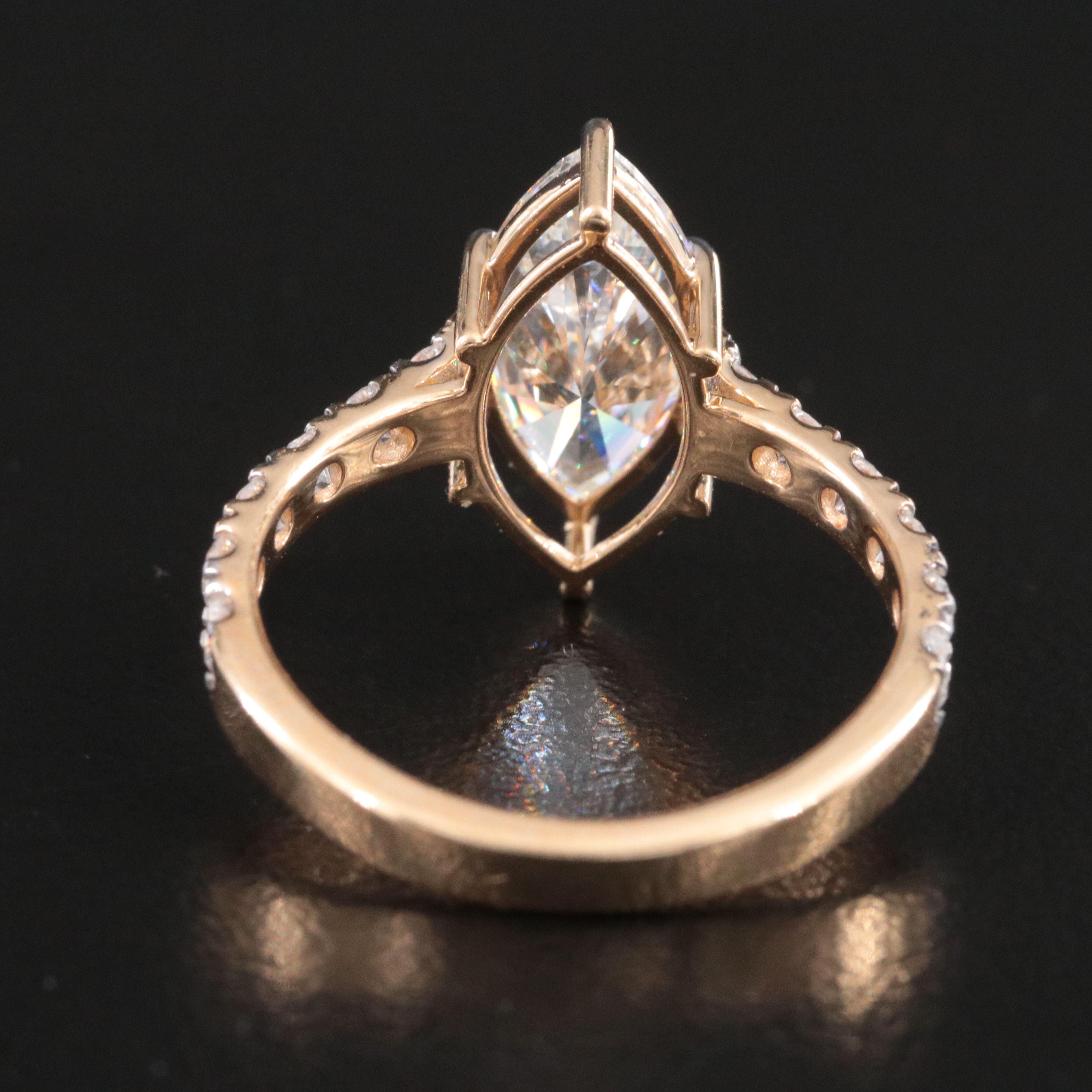 18K 2.50 CTW Lab Grown Diamond Ring with IGI Report