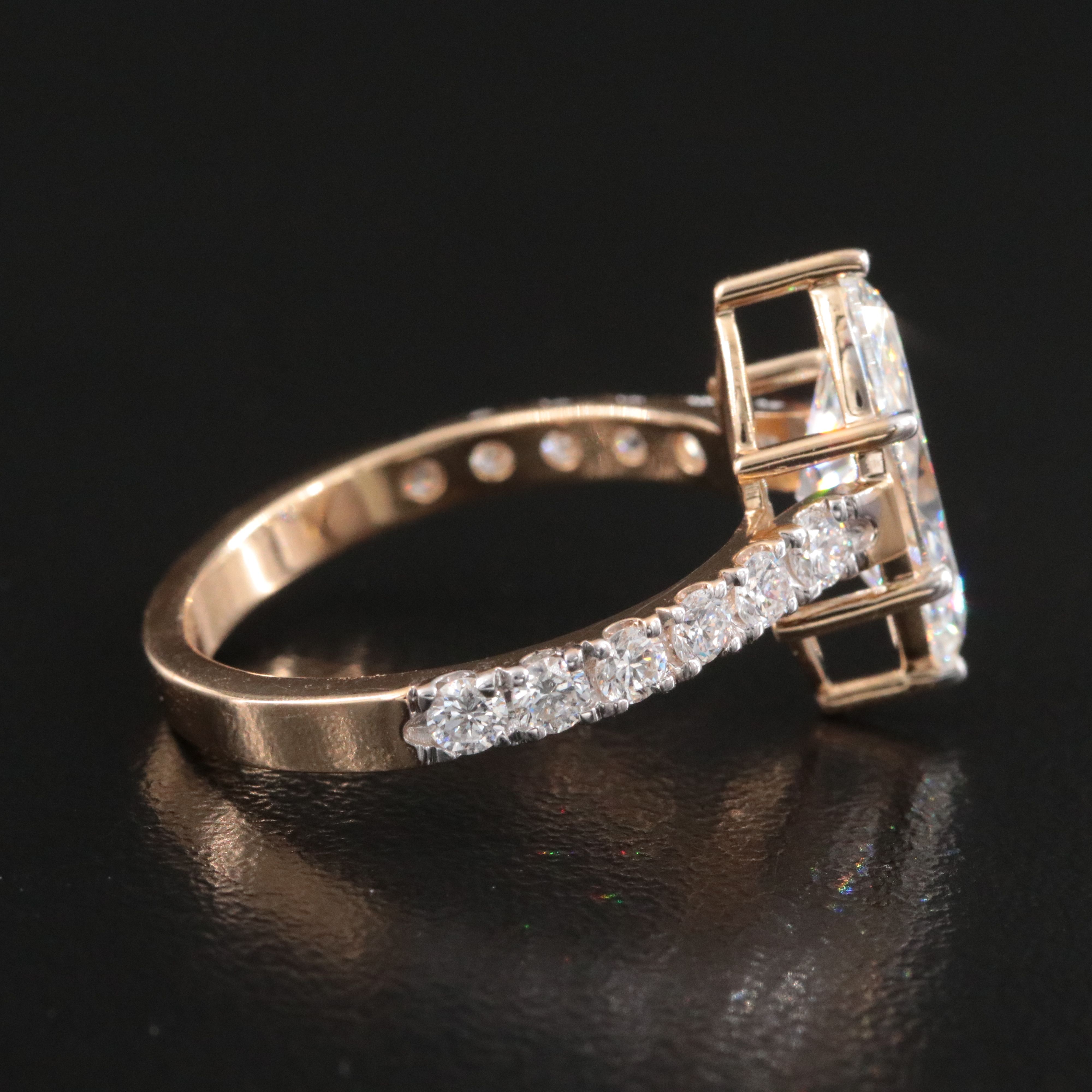 18K 2.50 CTW Lab Grown Diamond Ring with IGI Report
