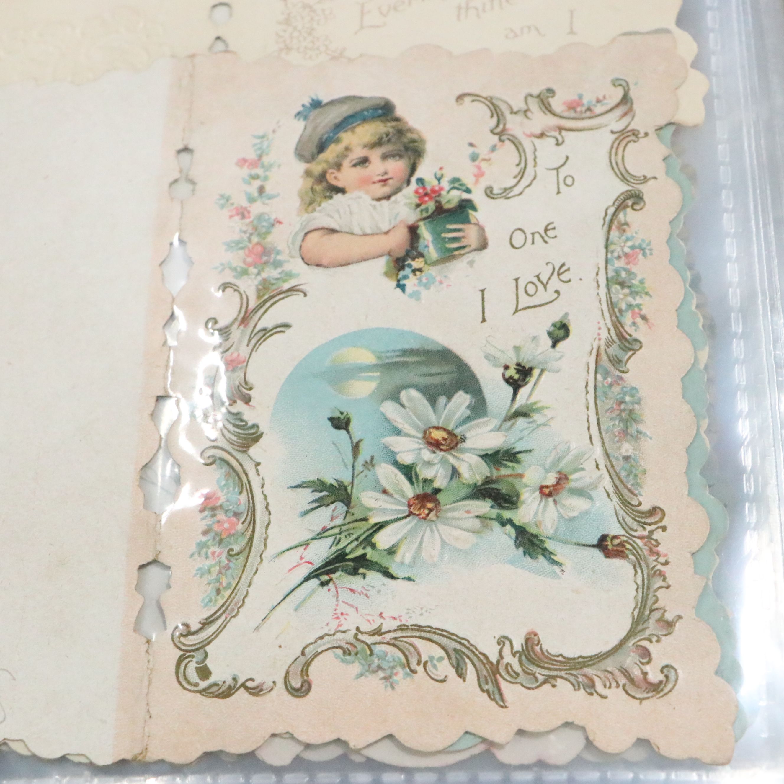 Die Cut Victorian Calling Cards and Valentines, Late 19th/Early 20th C.