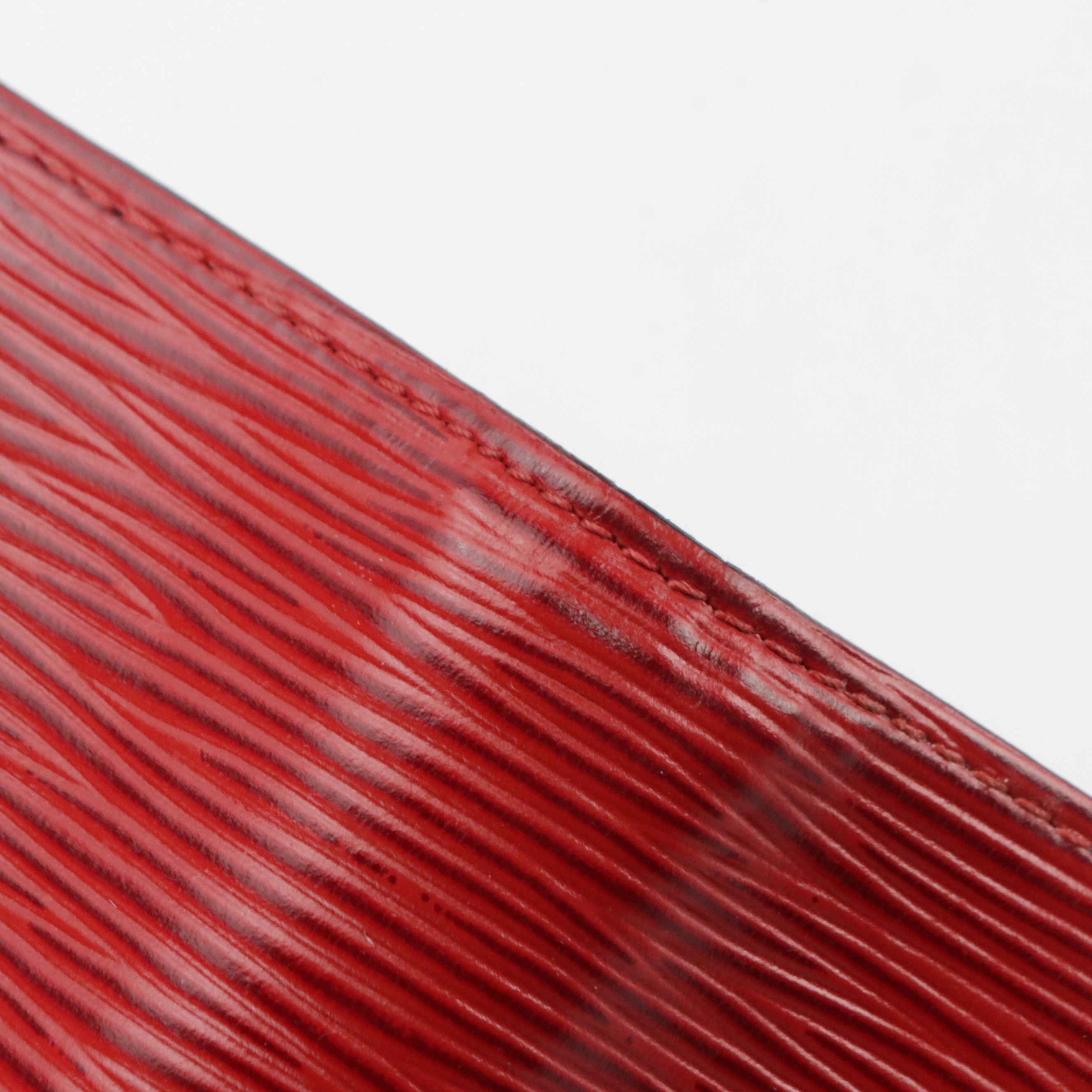 Louis Vuitton 6 Ring Agenda Cover in Red Epi Leather