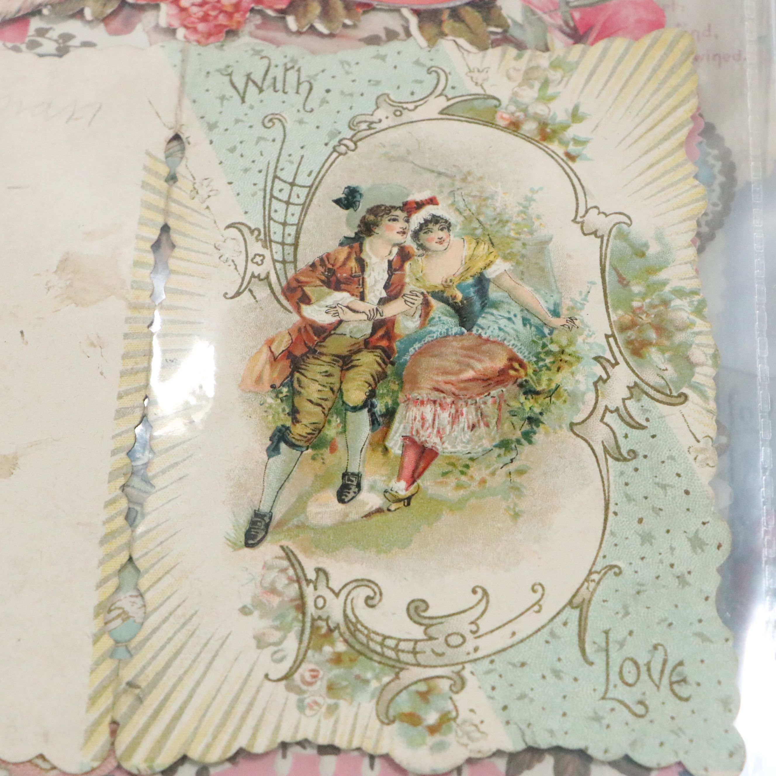Die Cut Victorian Calling Cards and Valentines, Late 19th/Early 20th C.