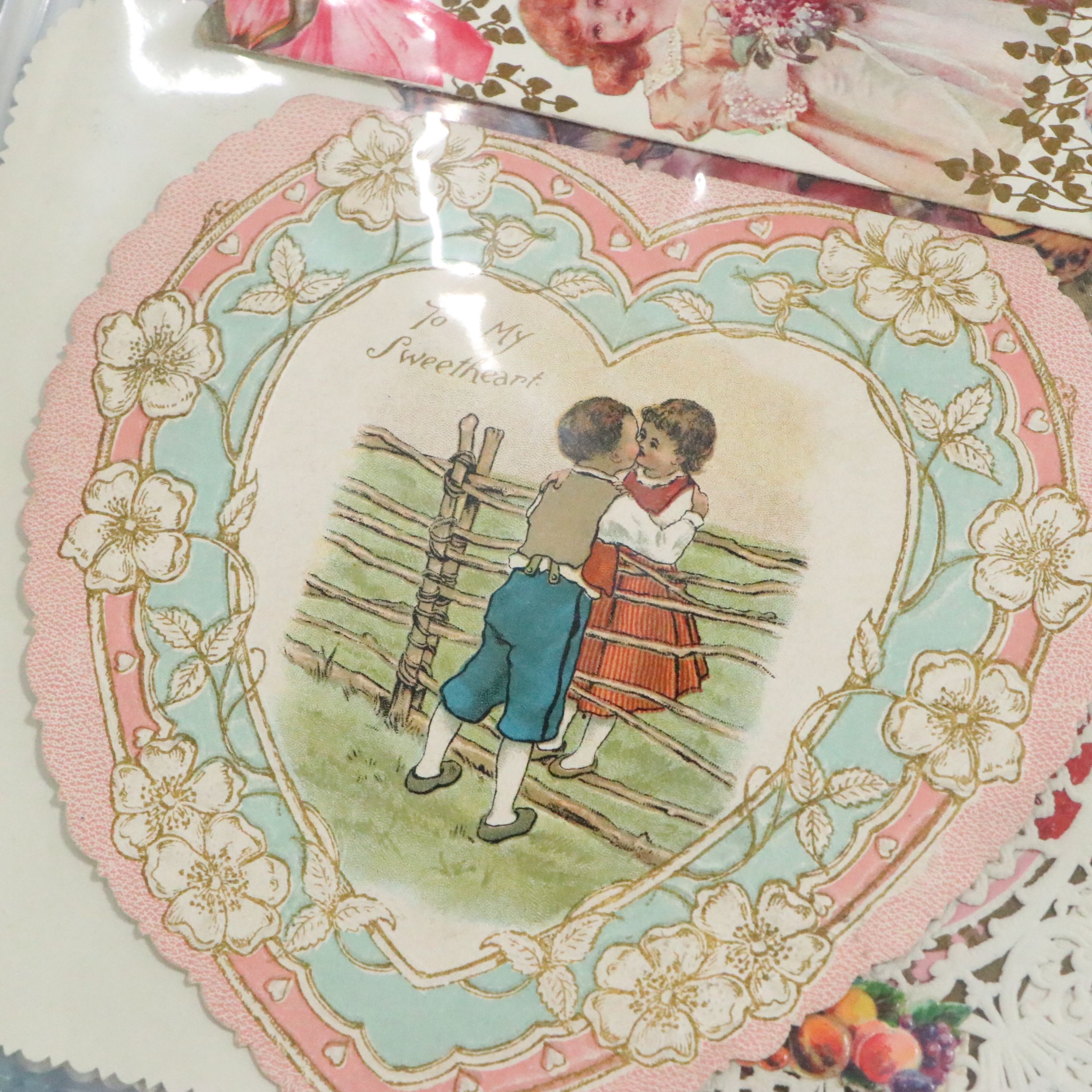 Die Cut Victorian Calling Cards and Valentines, Late 19th/Early 20th C.