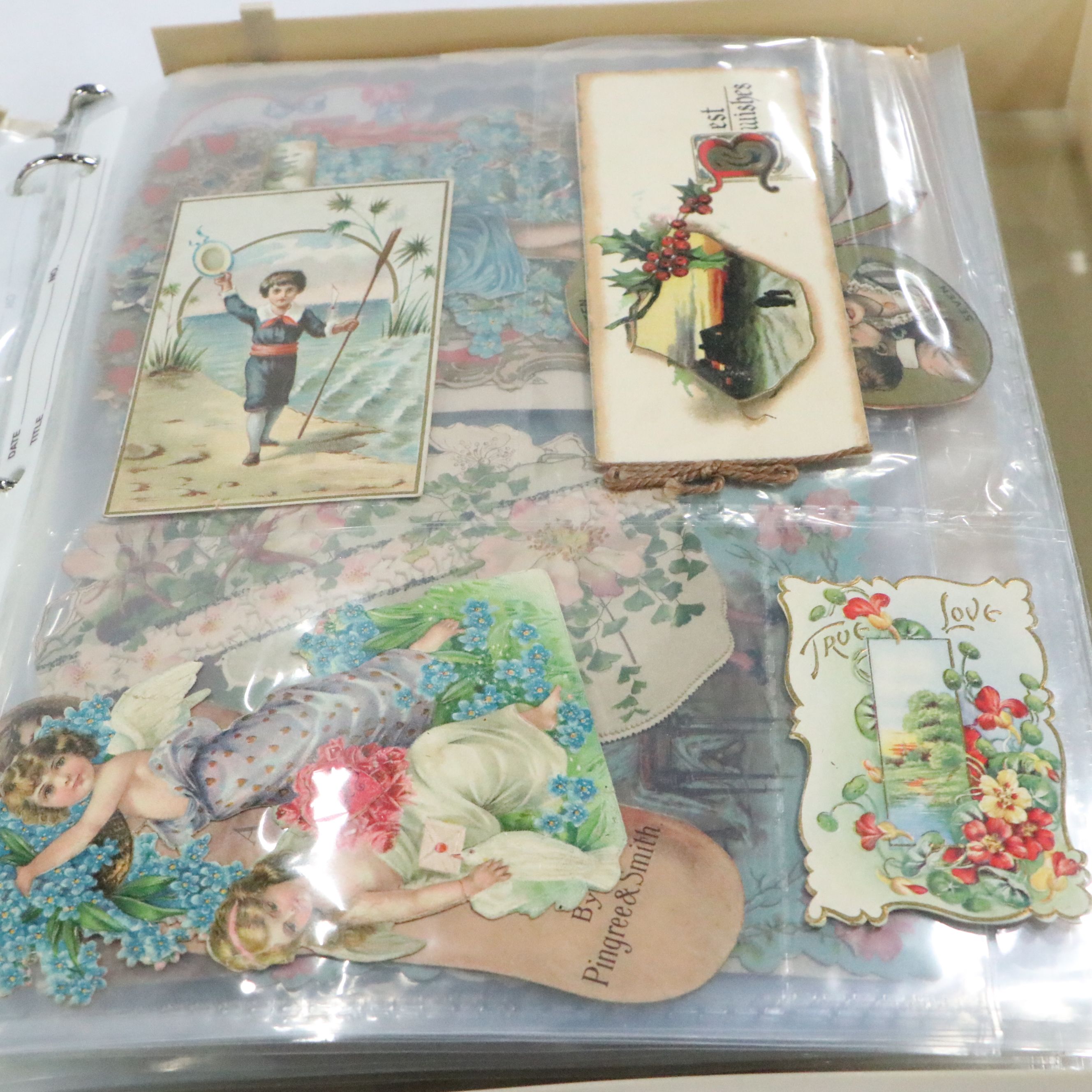 Die Cut Victorian Calling Cards and Valentines, Late 19th/Early 20th C.