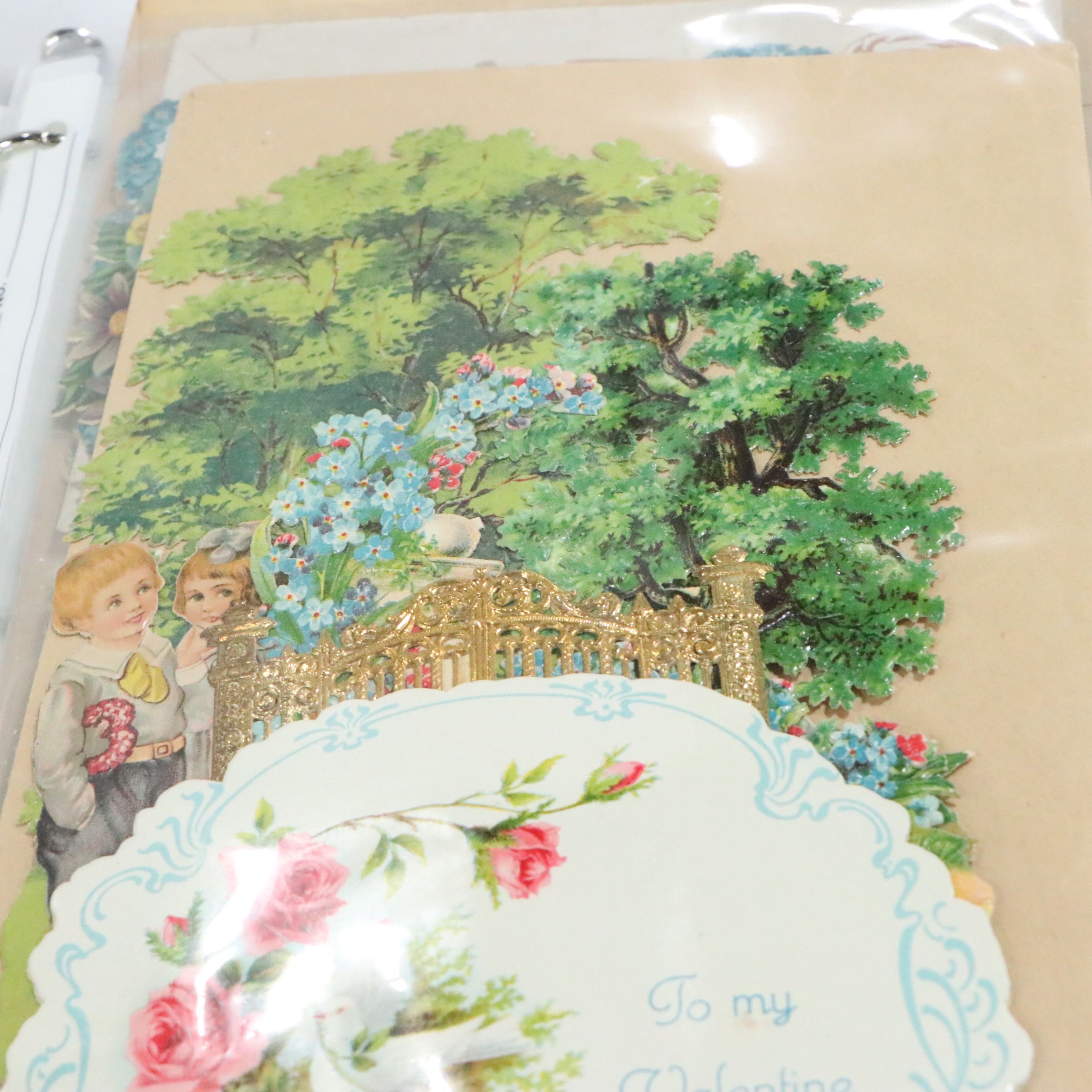 Die Cut Victorian Calling Cards and Valentines, Late 19th/Early 20th C.