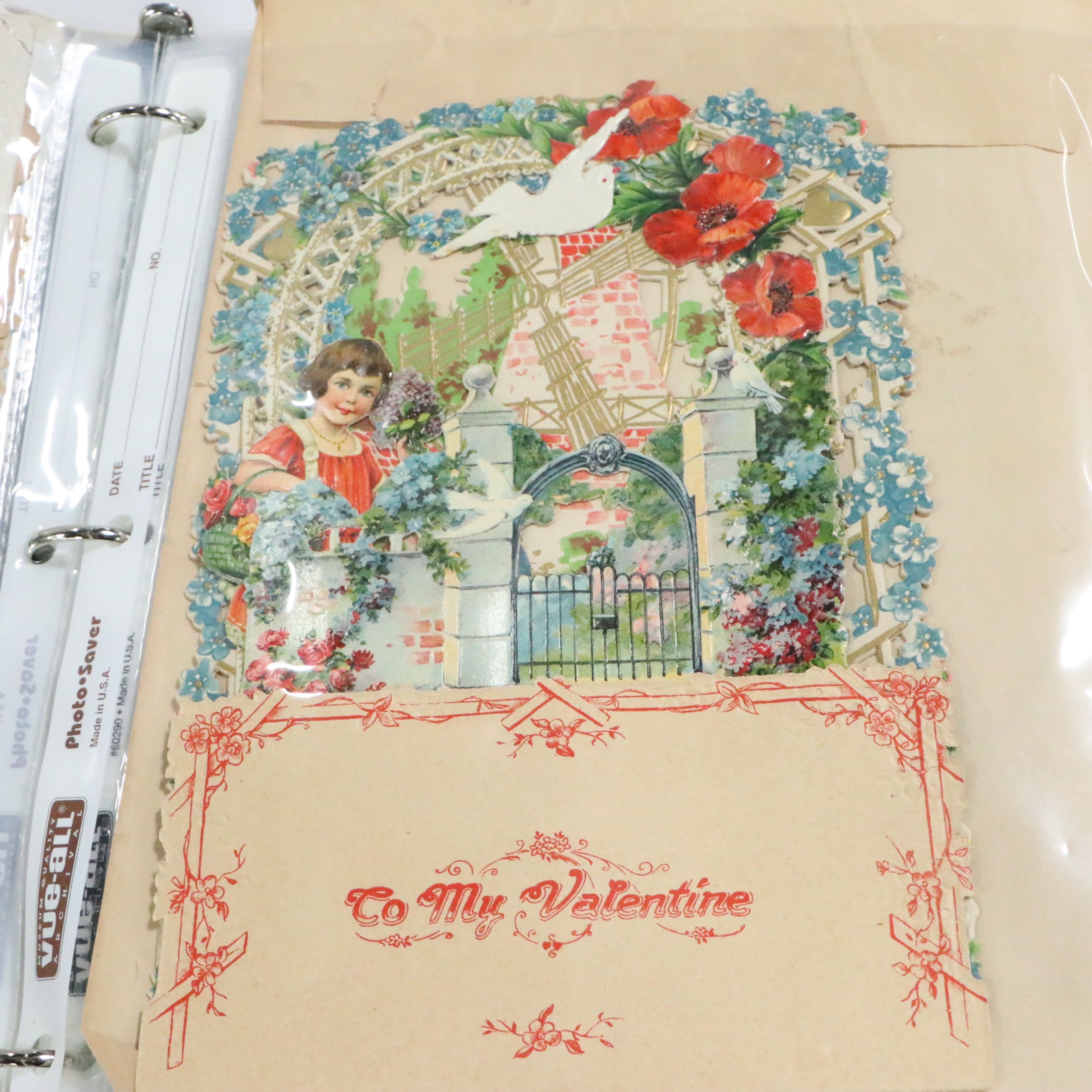 Die Cut Victorian Calling Cards and Valentines, Late 19th/Early 20th C.